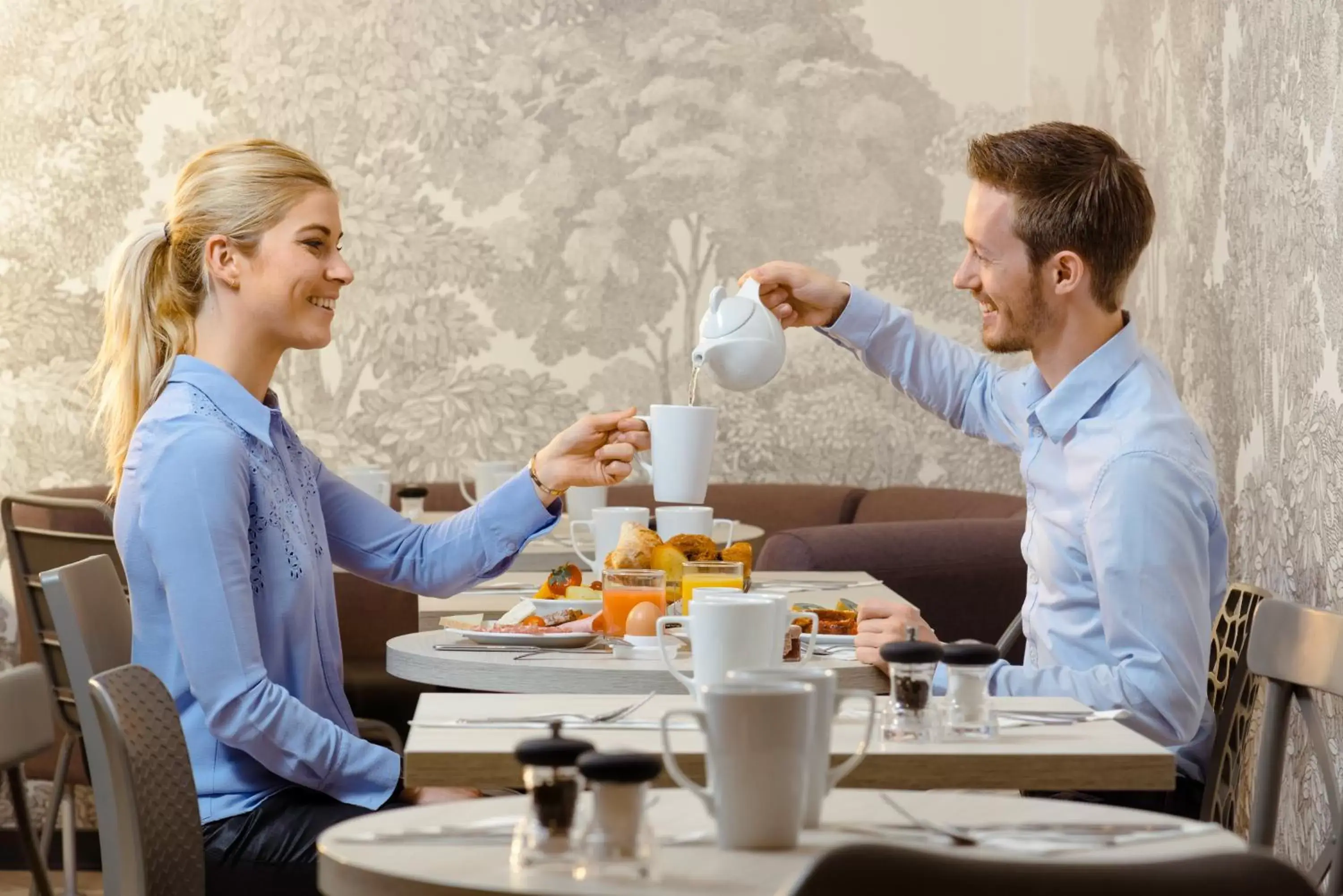 Continental breakfast in Mercure Lyon Centre Beaux-Arts