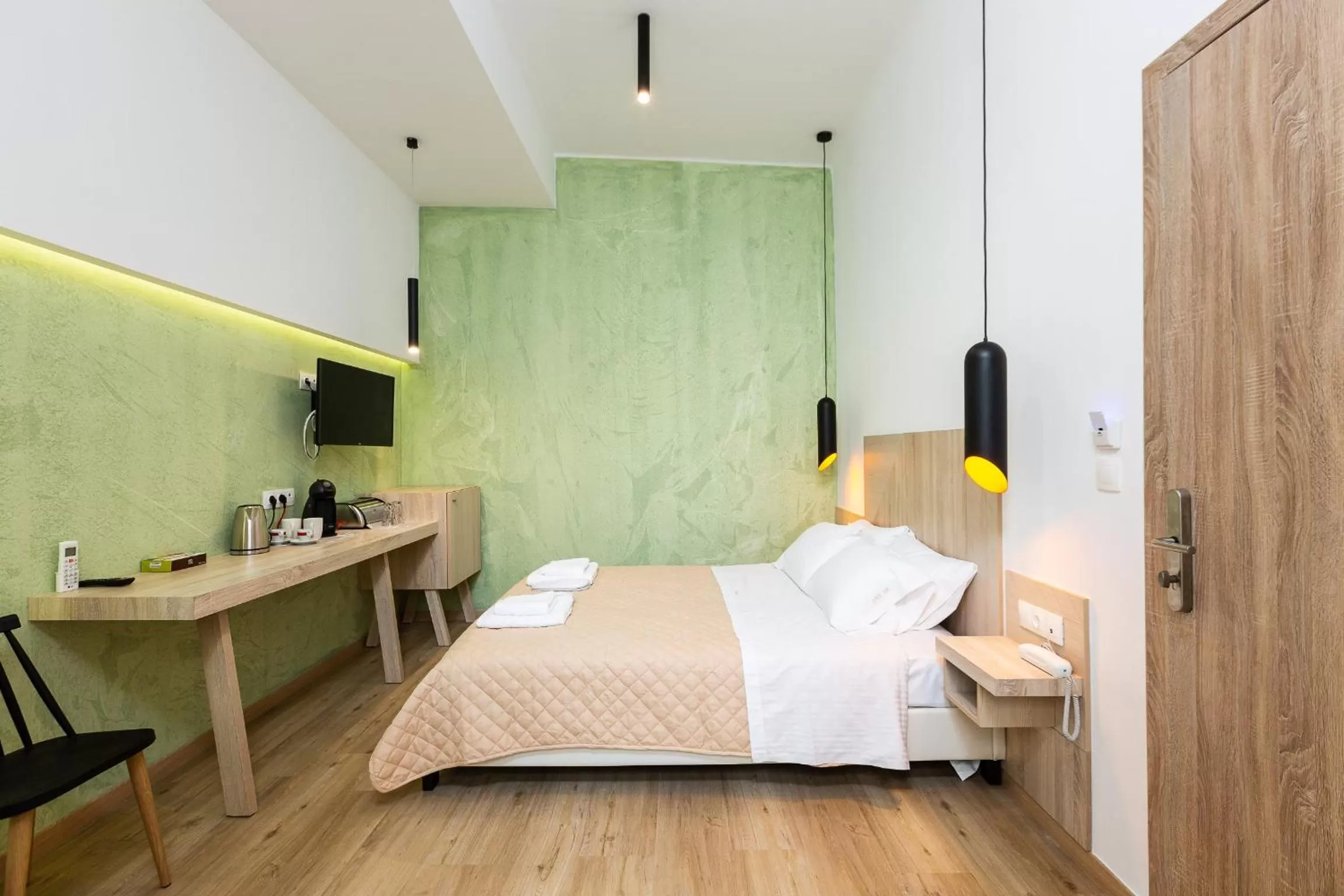 Bed in Ark 68 City Rooms