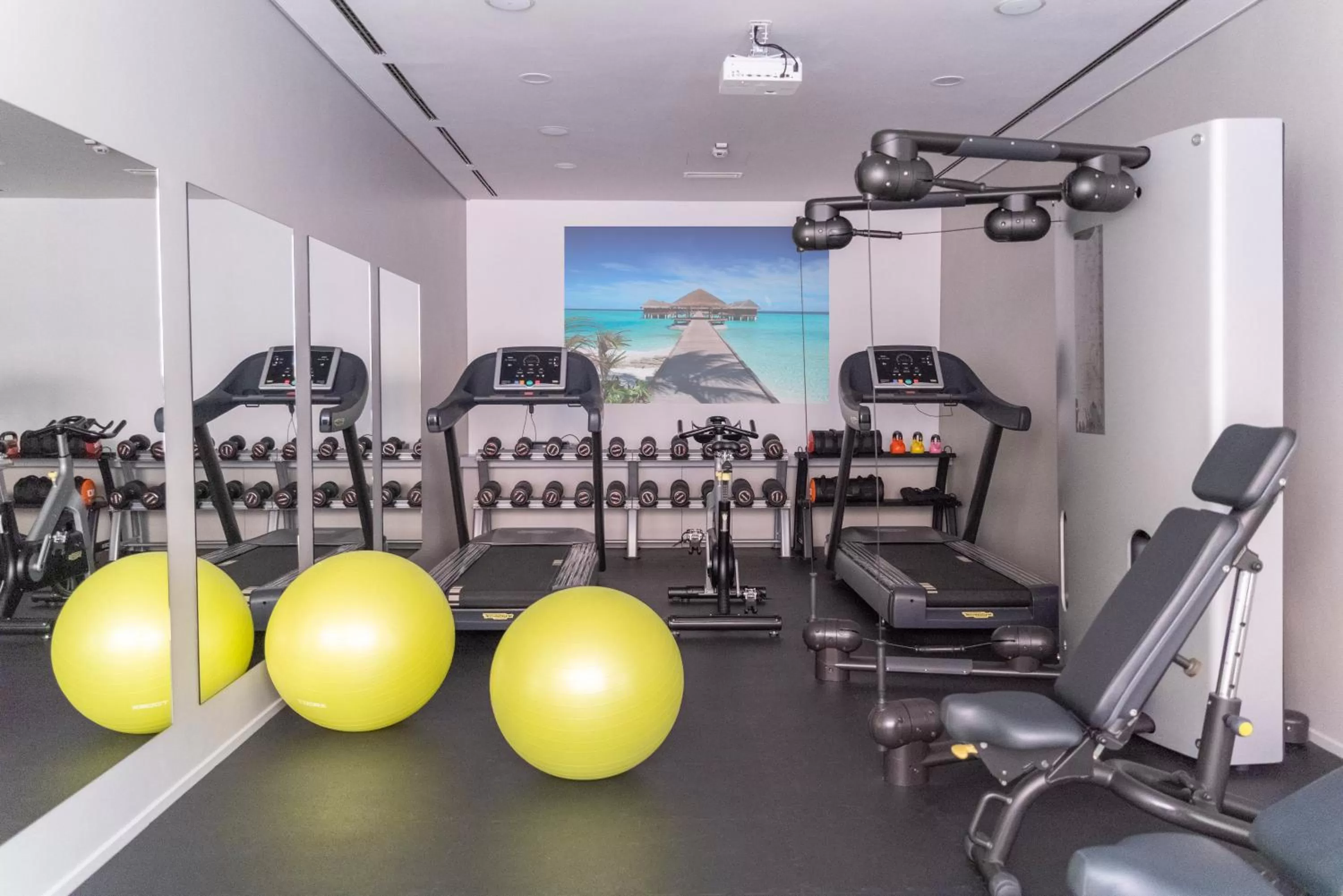 Fitness centre/facilities in Hotel Casa Poli