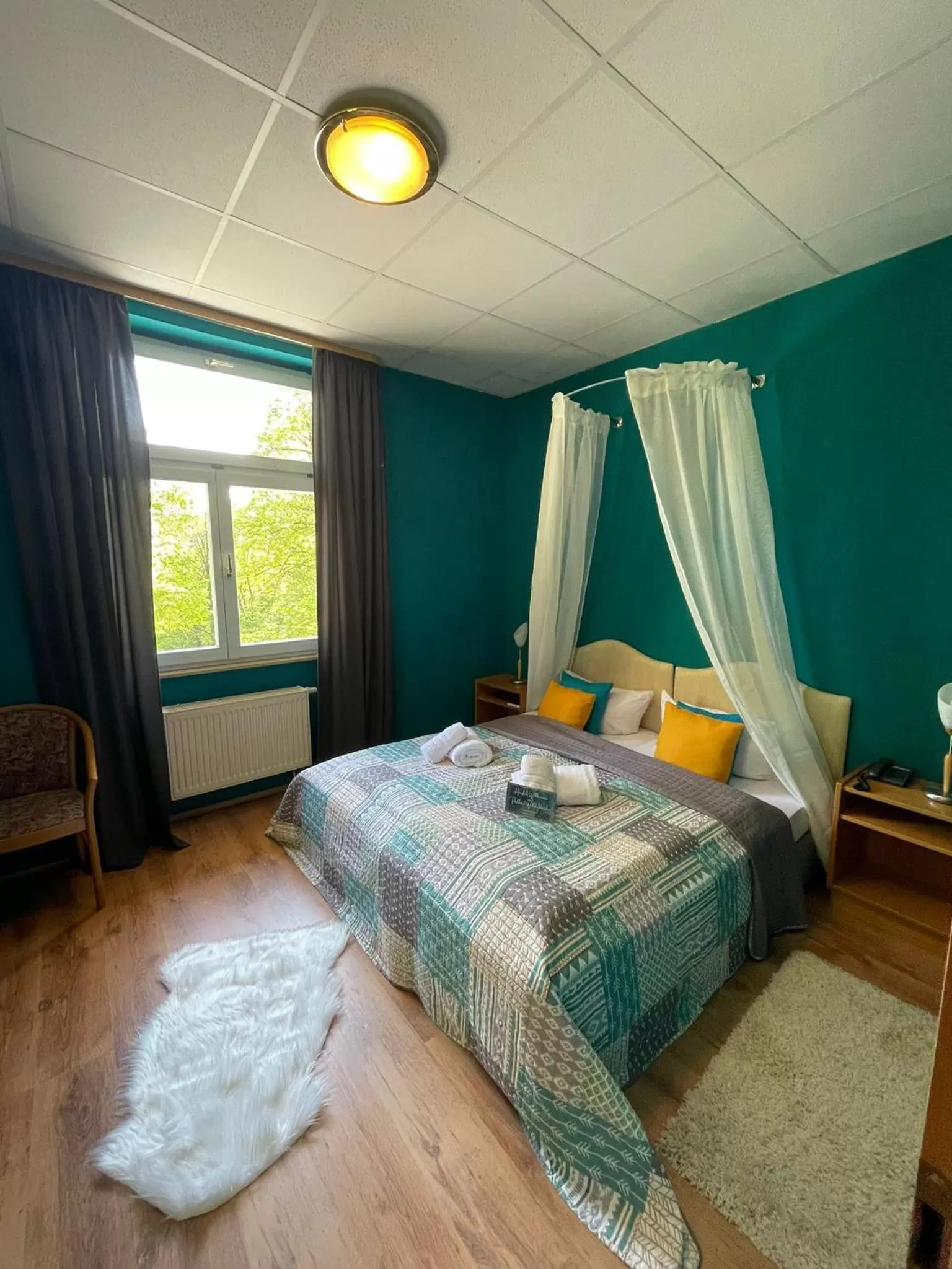 Photo of the whole room, Bed in Parkhotel Waldschlösschen