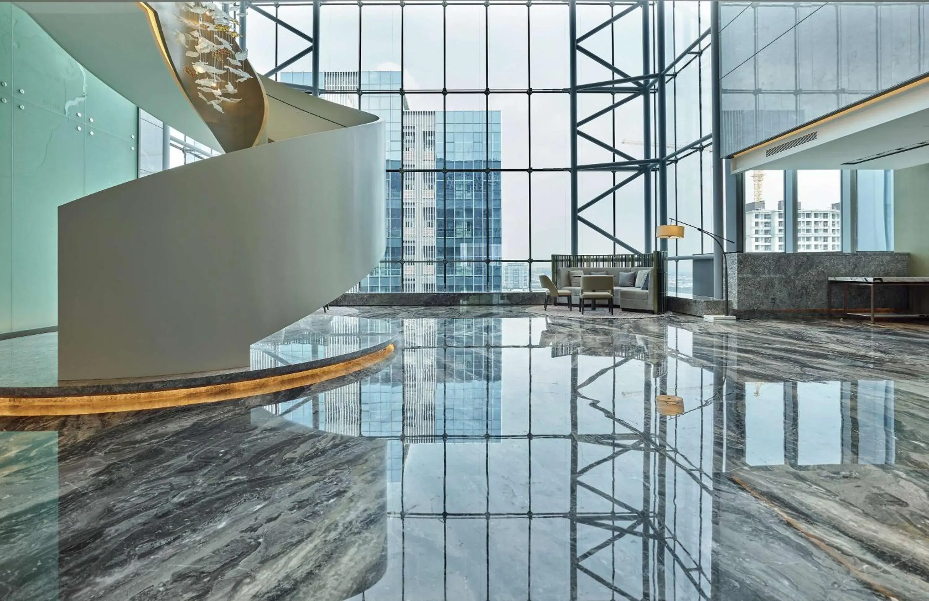 Lobby or reception, Swimming Pool in Doubletree By Hilton Suzhou Wujiang