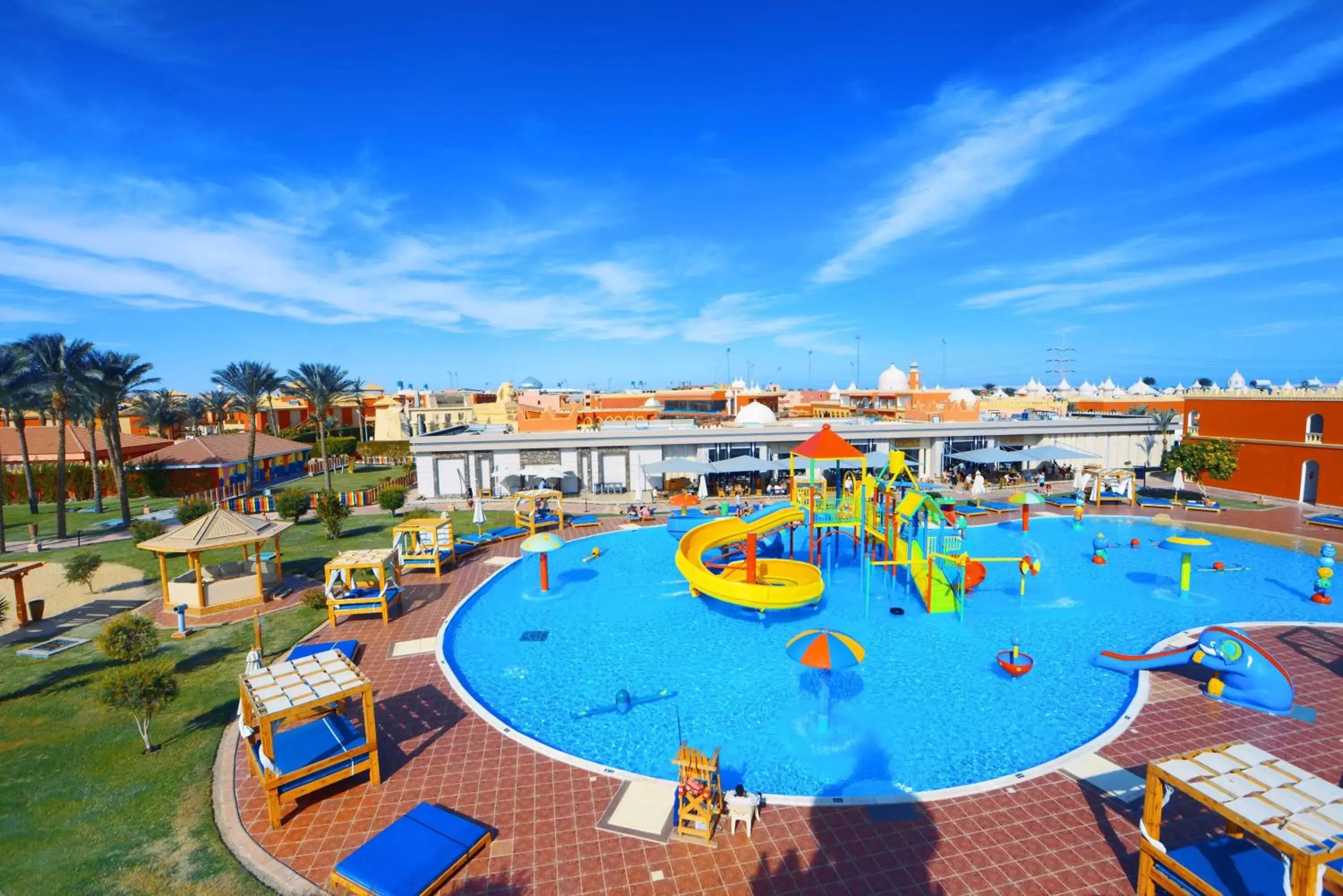 Aqua park, Pool View in Pickalbatros Alf Leila Wa Leila Resort - Neverland Hurghada