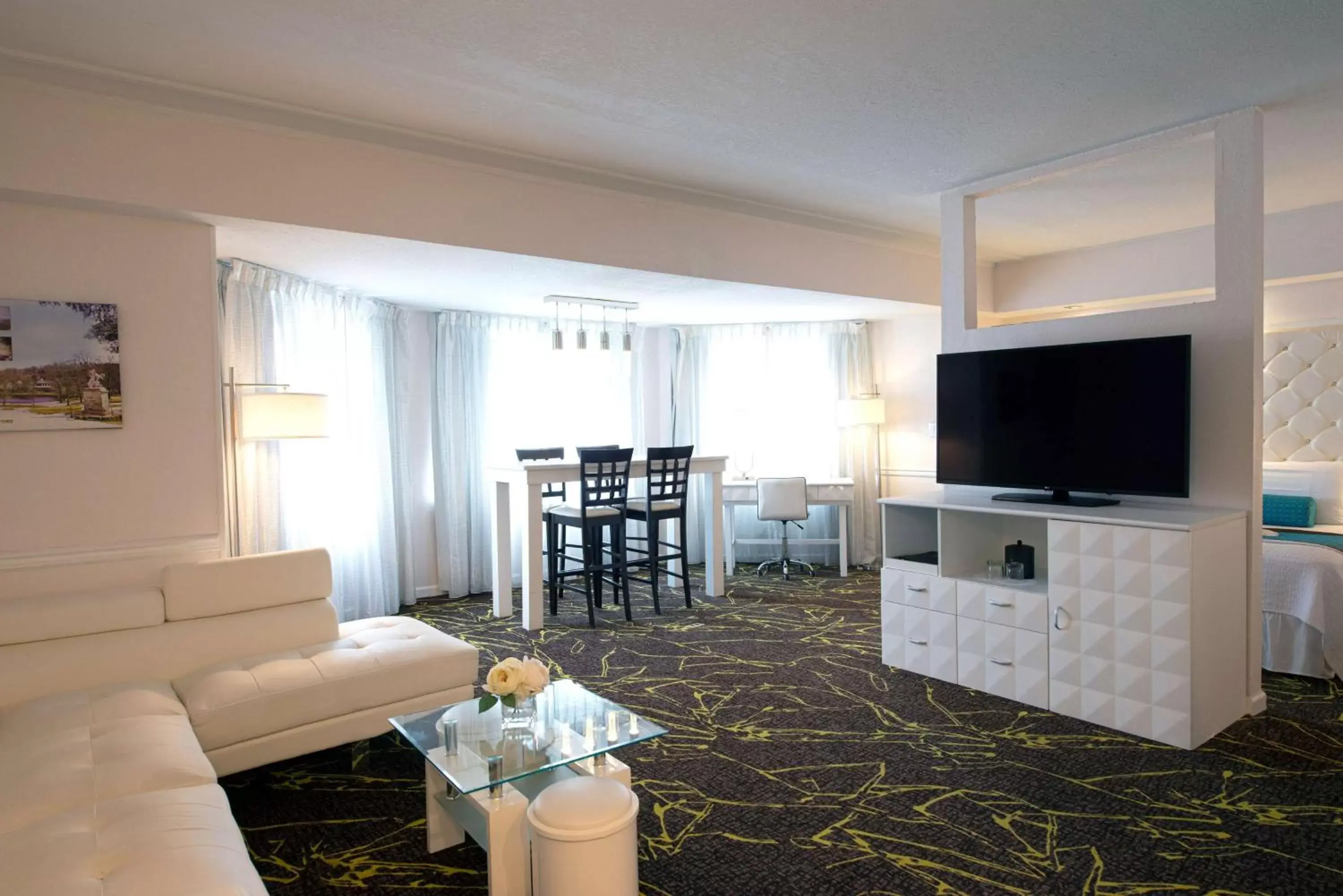 Bedroom, TV/Entertainment Center in The Roslyn, Tapestry Collection by Hilton