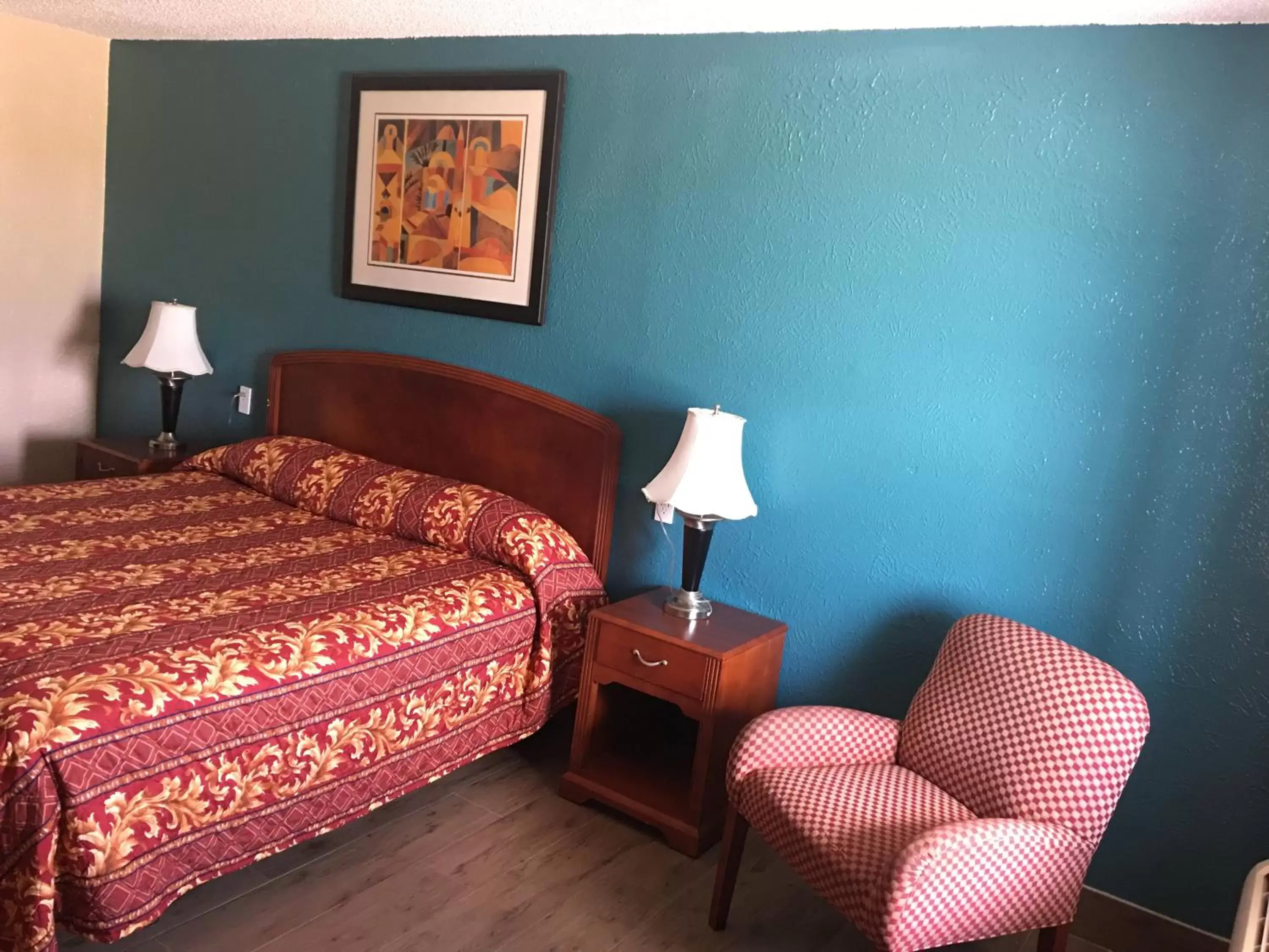 Bed in Chaparral Motel