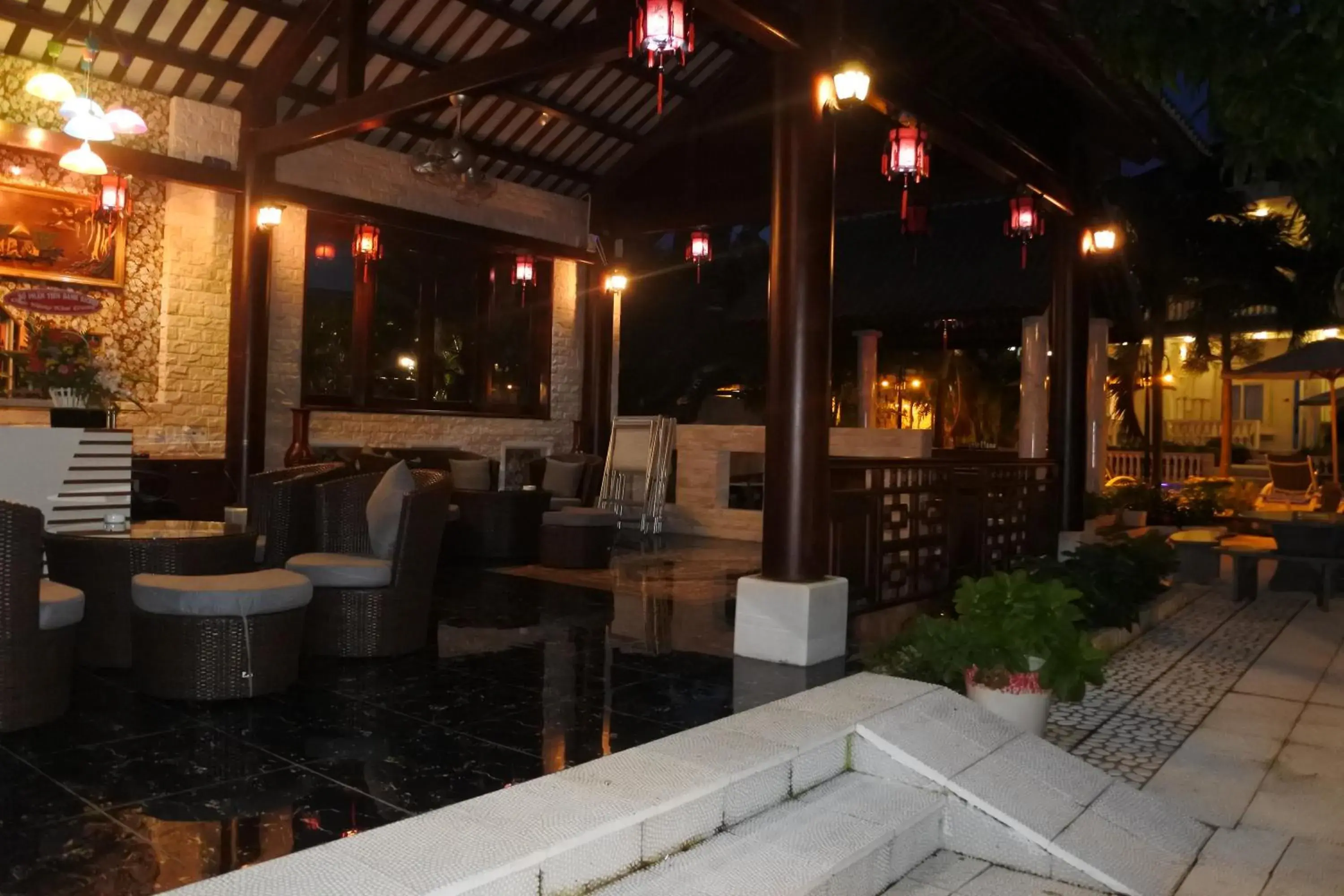 Patio, Lounge/Bar in Godiva Villa Phu Quoc