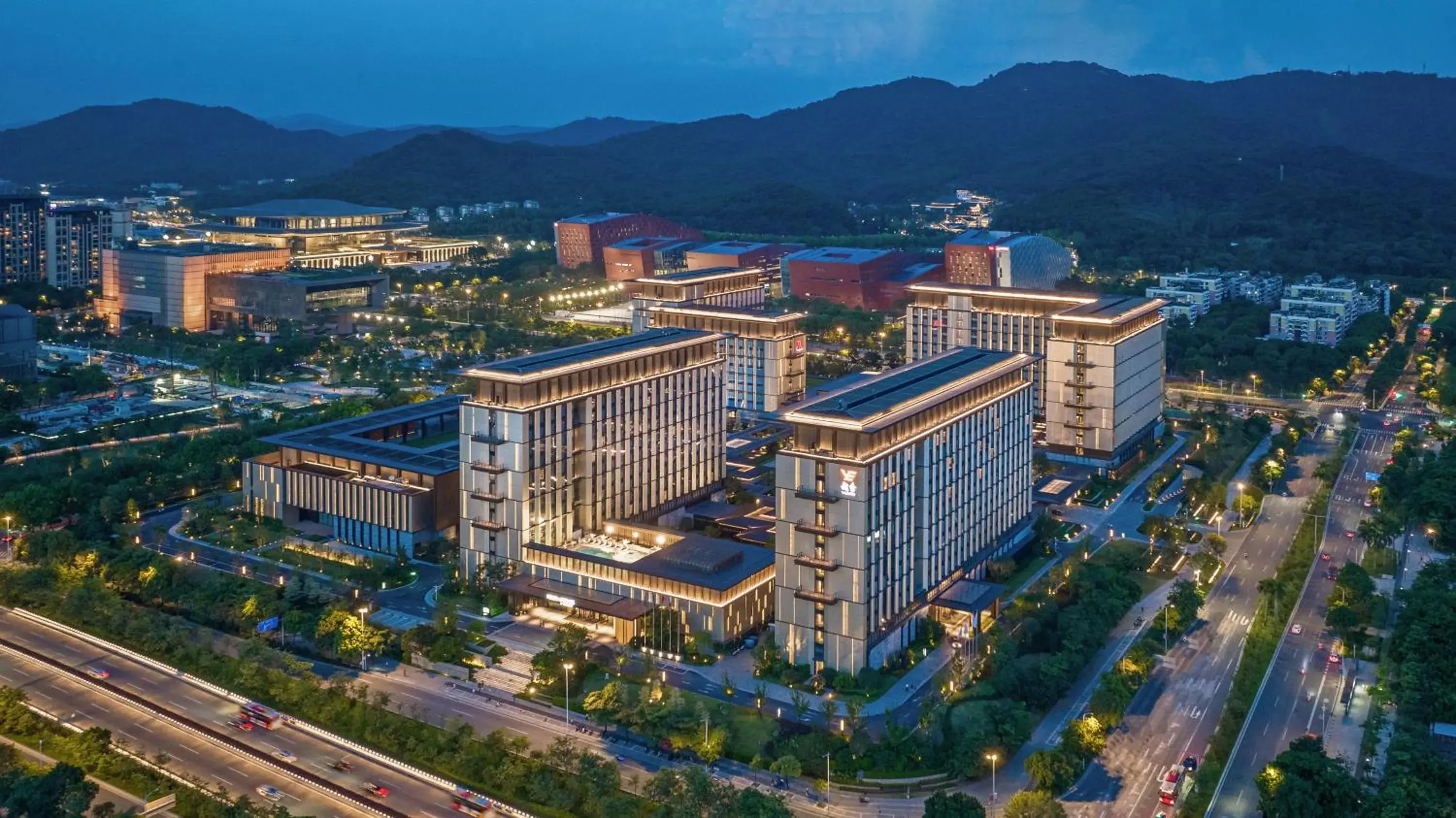 Property building, Bird's-eye View in Guangzhou Marriott Hotel Baiyun