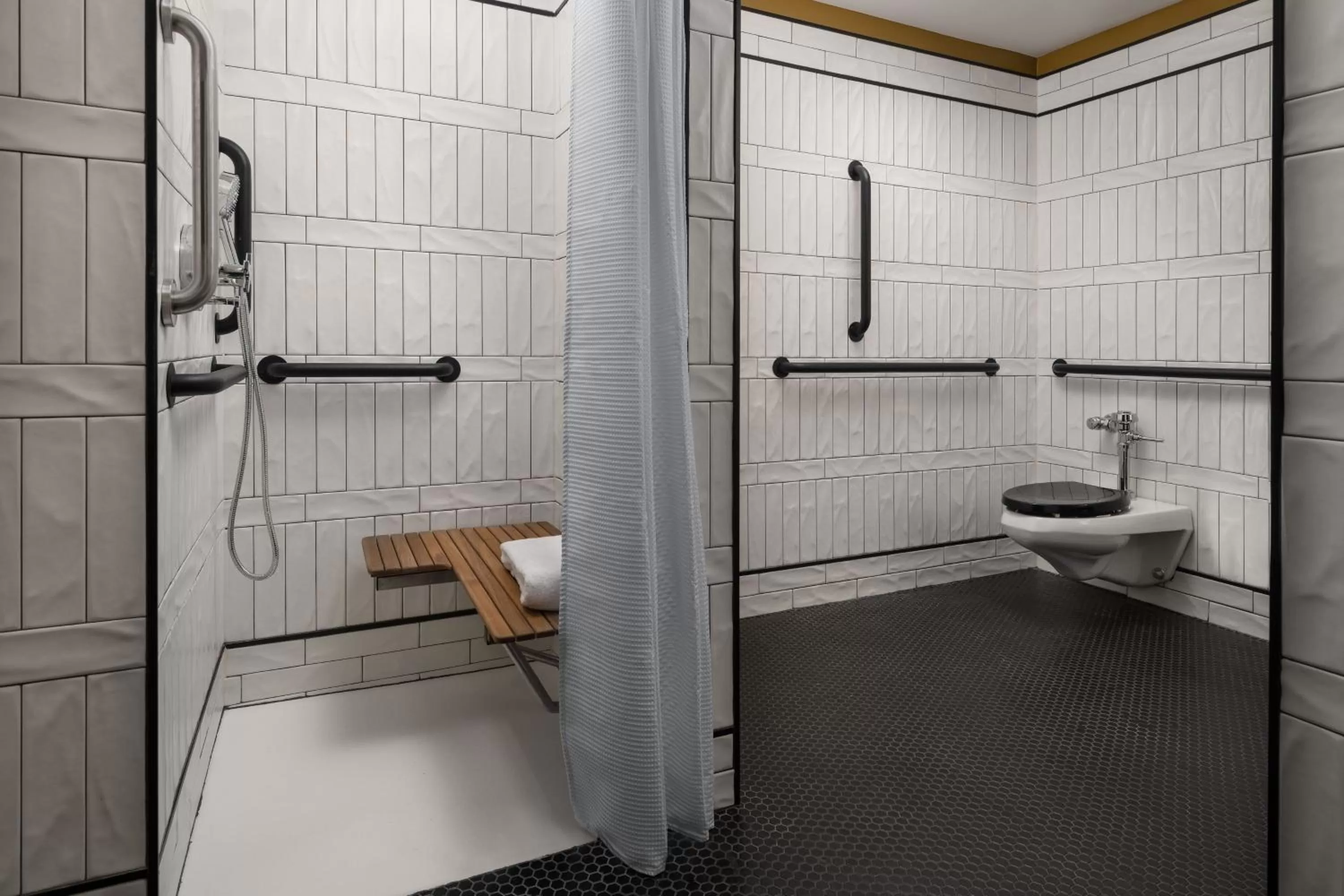 Bathroom in The Union Club Hotel at Purdue University, Autograph Collection