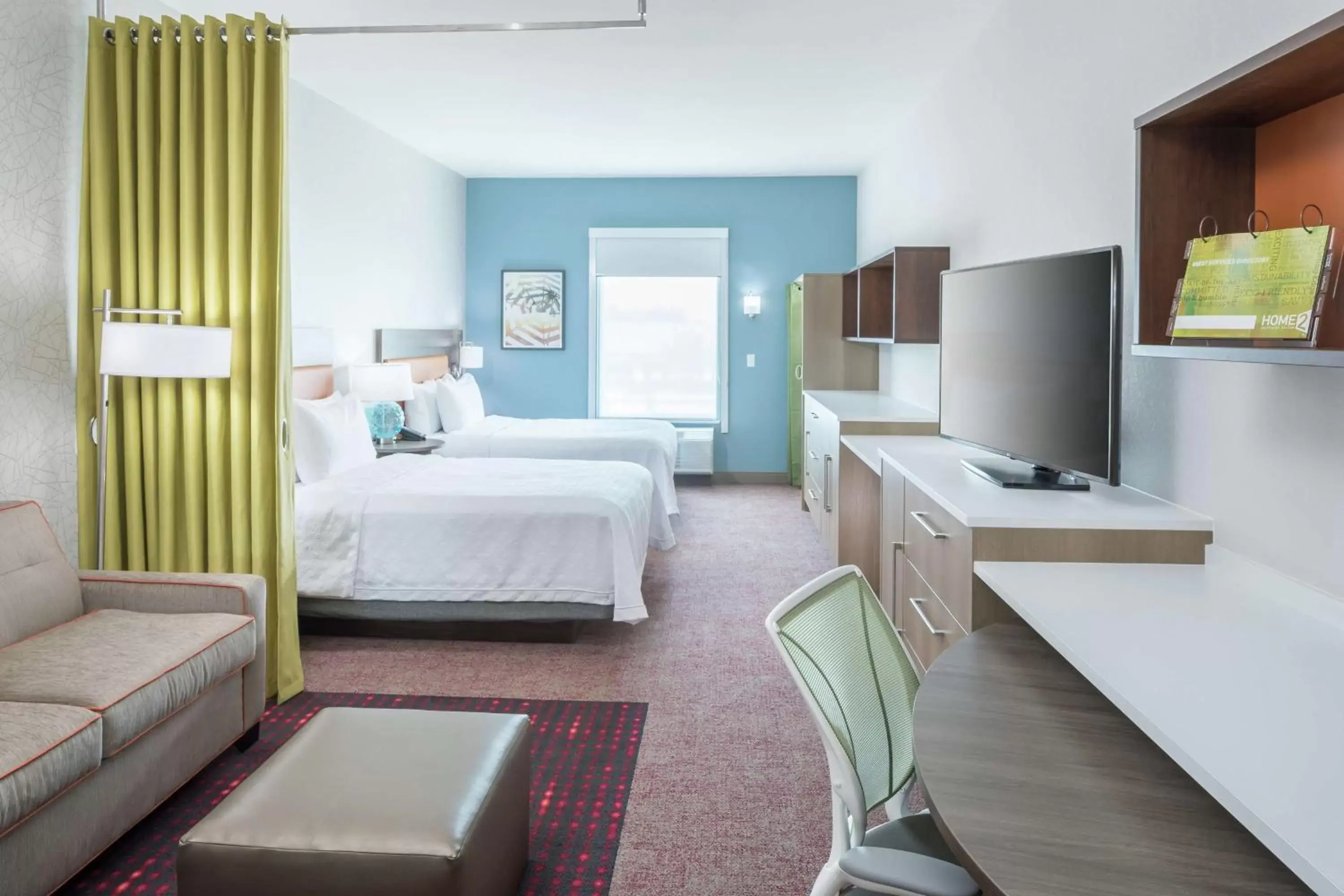 Studio Suite with Two Queen Beds - Hearing Access/Non-Smoking in Home2 Suites By Hilton Orlando Airport Studio Suite with Two Queen Beds - Hearing Access/Non-Smoking in Home2 Suites By Hilton Orlando Airport