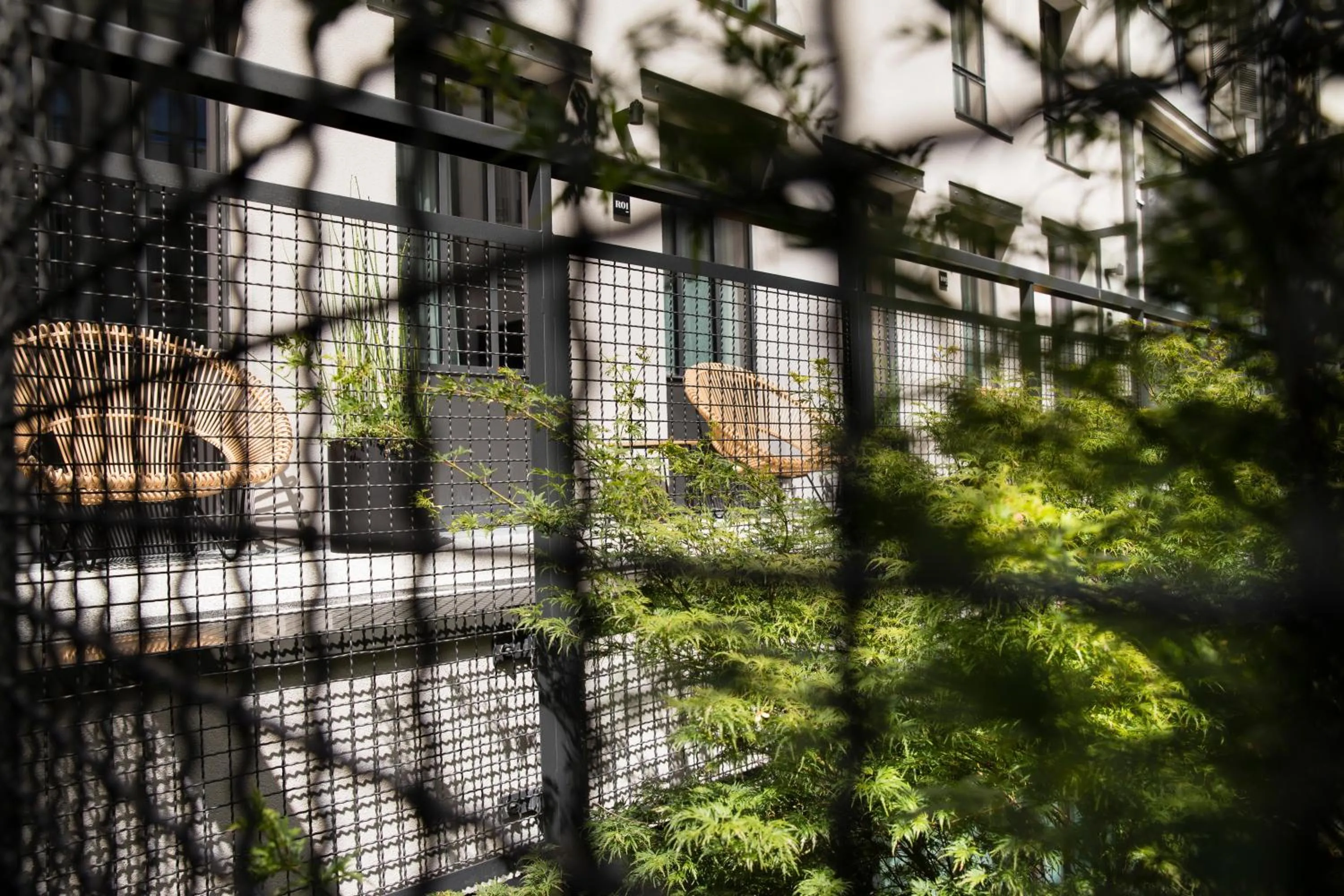 Balcony/Terrace in Hôtel Les Deux Girafes