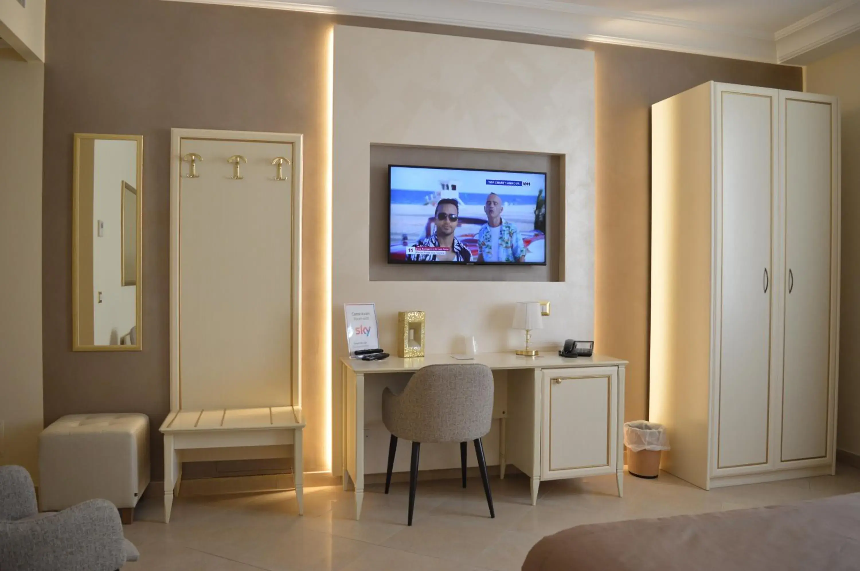 TV/Entertainment Center in Vittorio Emanuele Boutique Hotel