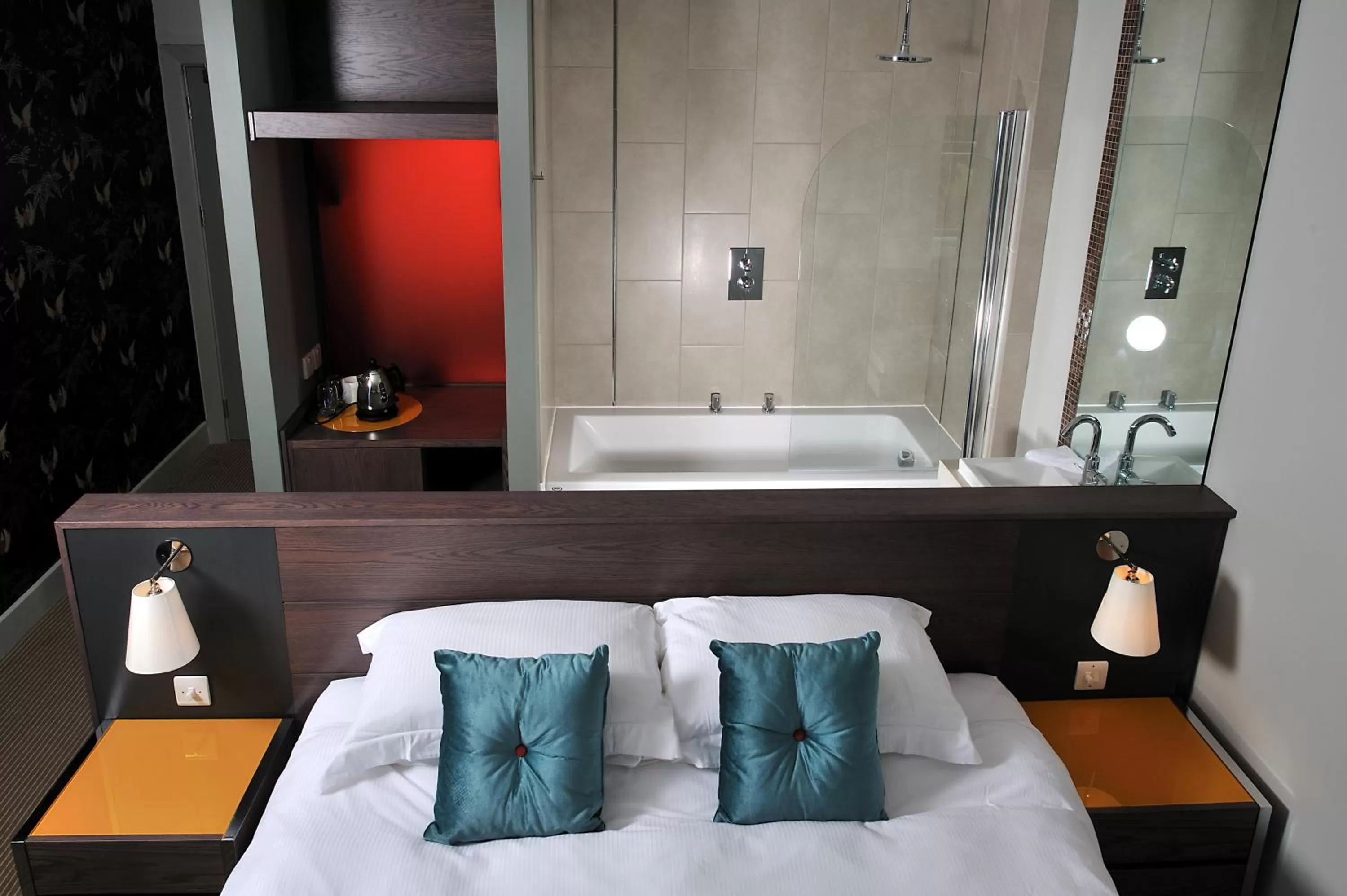 Bed in The Cornwall Hotel Spa & Lodges