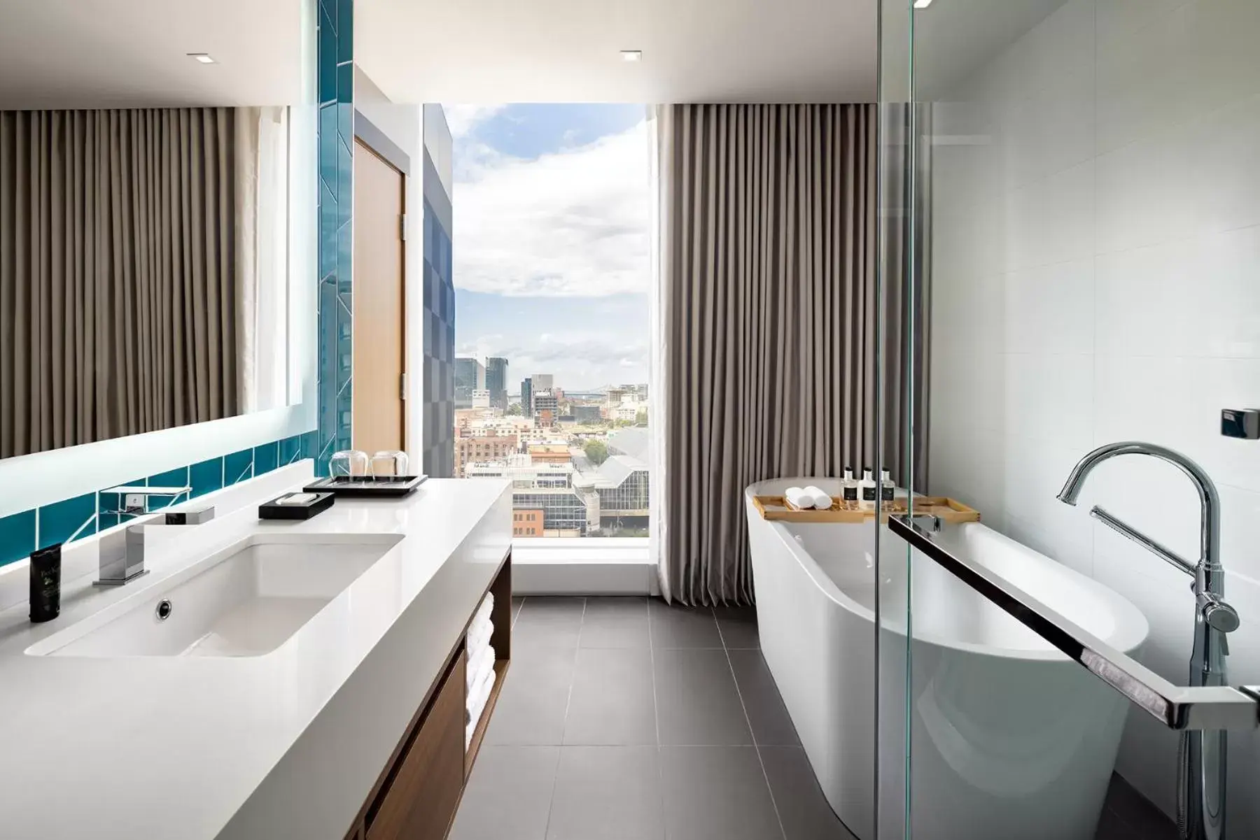 Natural landscape, Bathroom in Humaniti Hotel Montreal, Autograph Collection