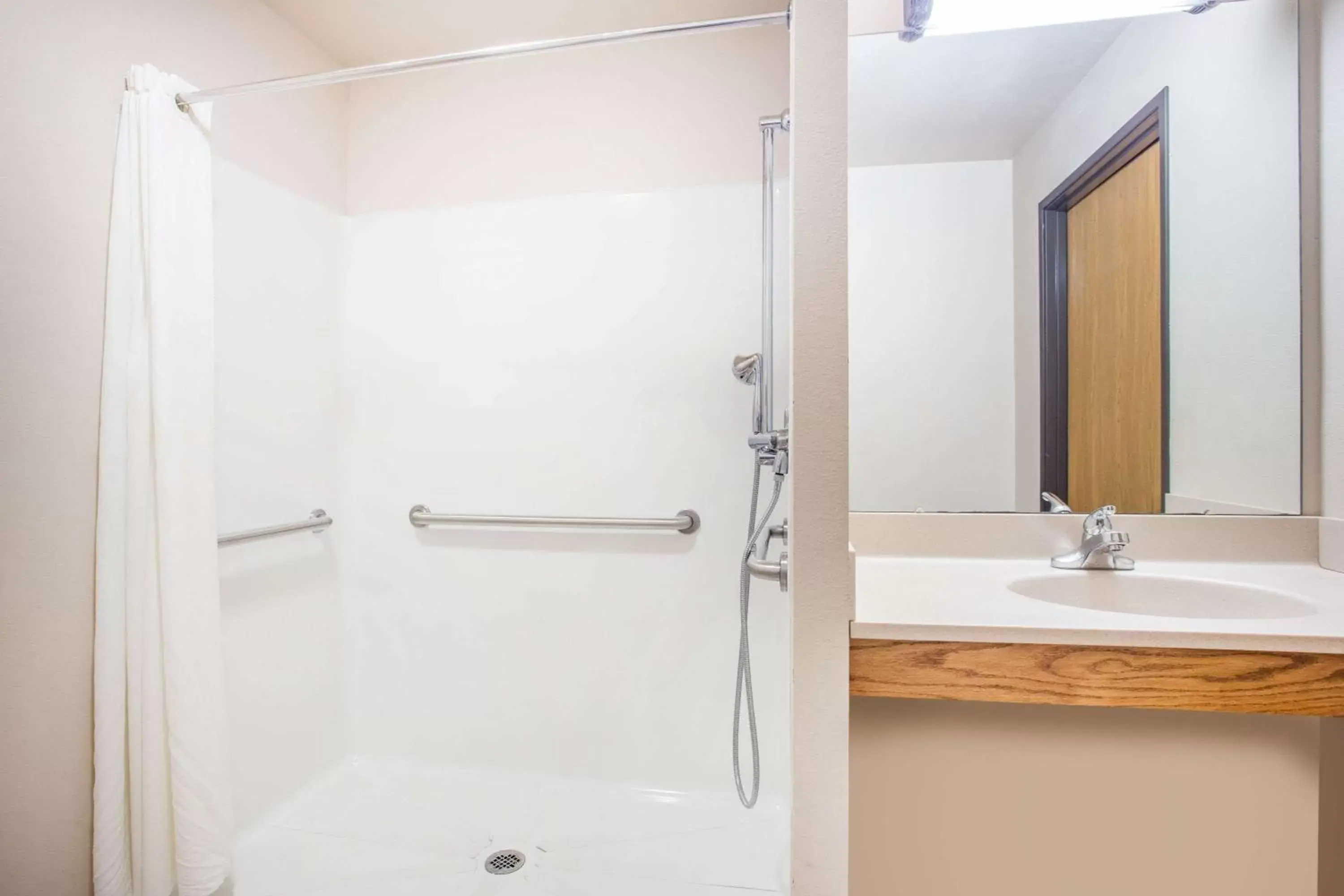 Shower, Bathroom in Super 8 by Wyndham Monroe WI