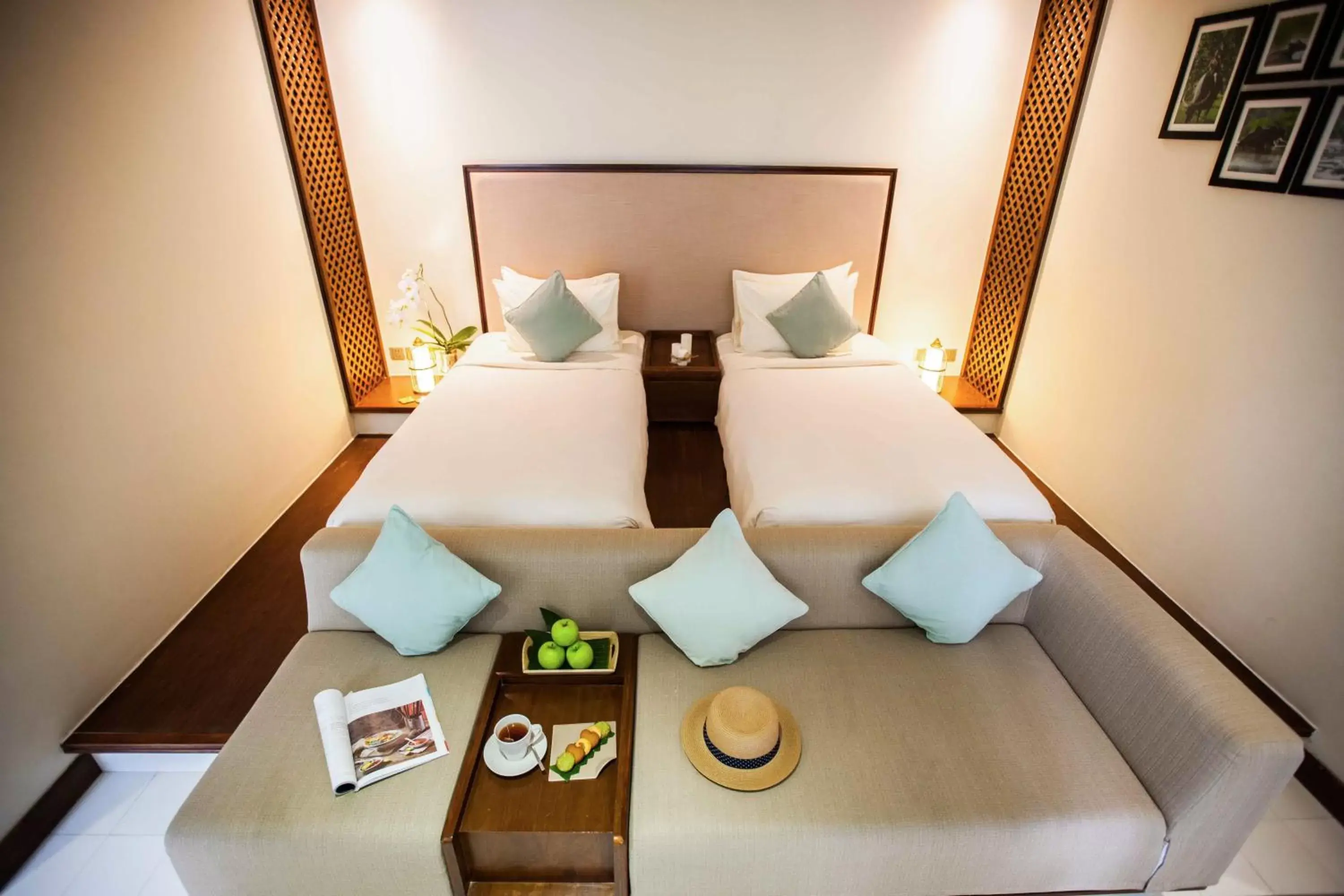 Bed in Almanity Hoi An Resort & Spa