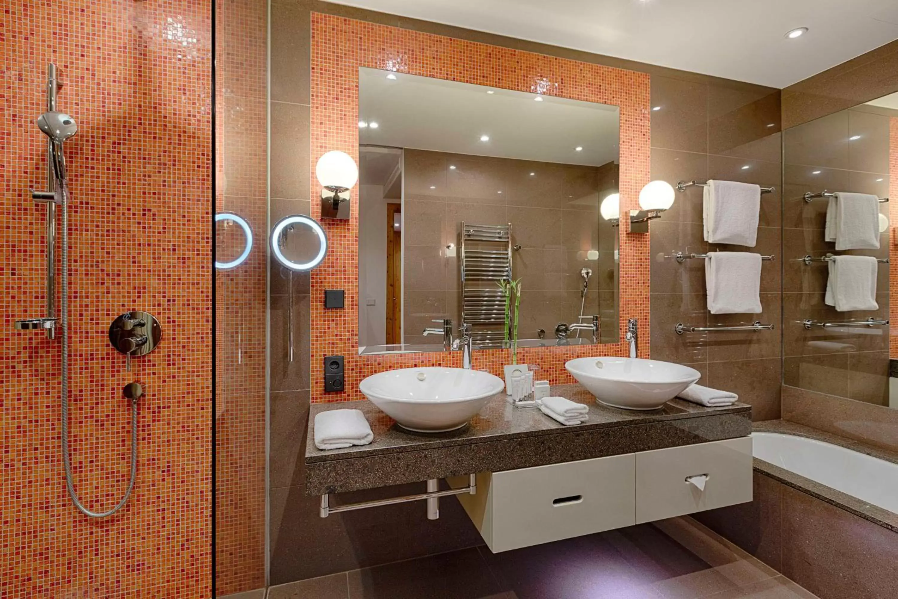 Bedroom, Bathroom in Kempinski Hotel Das Tirol