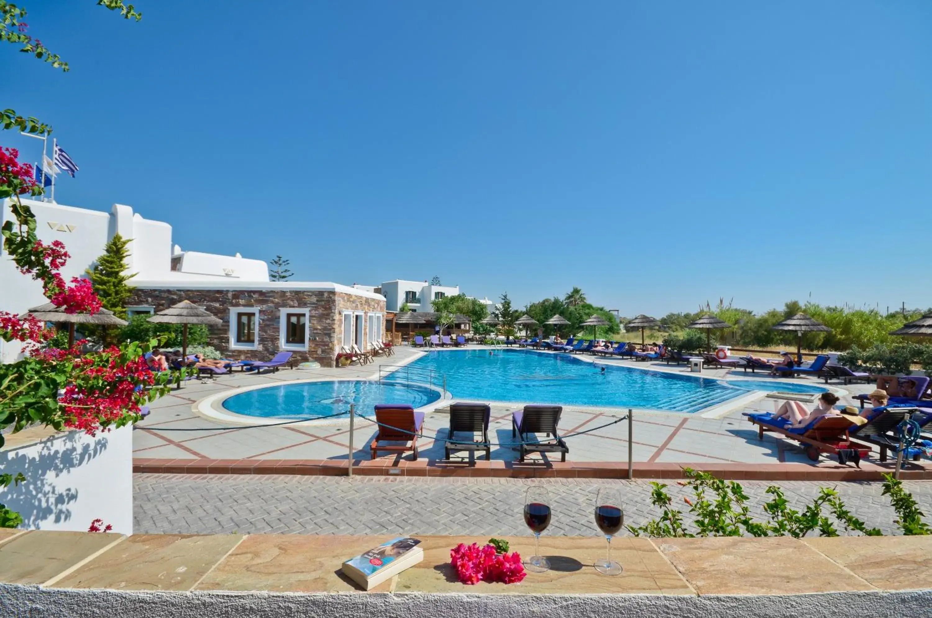 Pool view in Naxos Resort Beach Hotel Pool view in Naxos Resort Beach Hotel