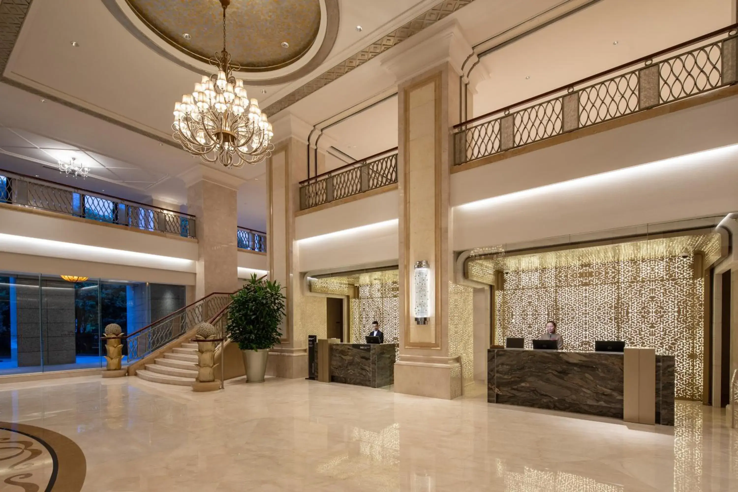 Property building, Lobby/Reception in Crowne Plaza Fuzhou South, an IHG Hotel
