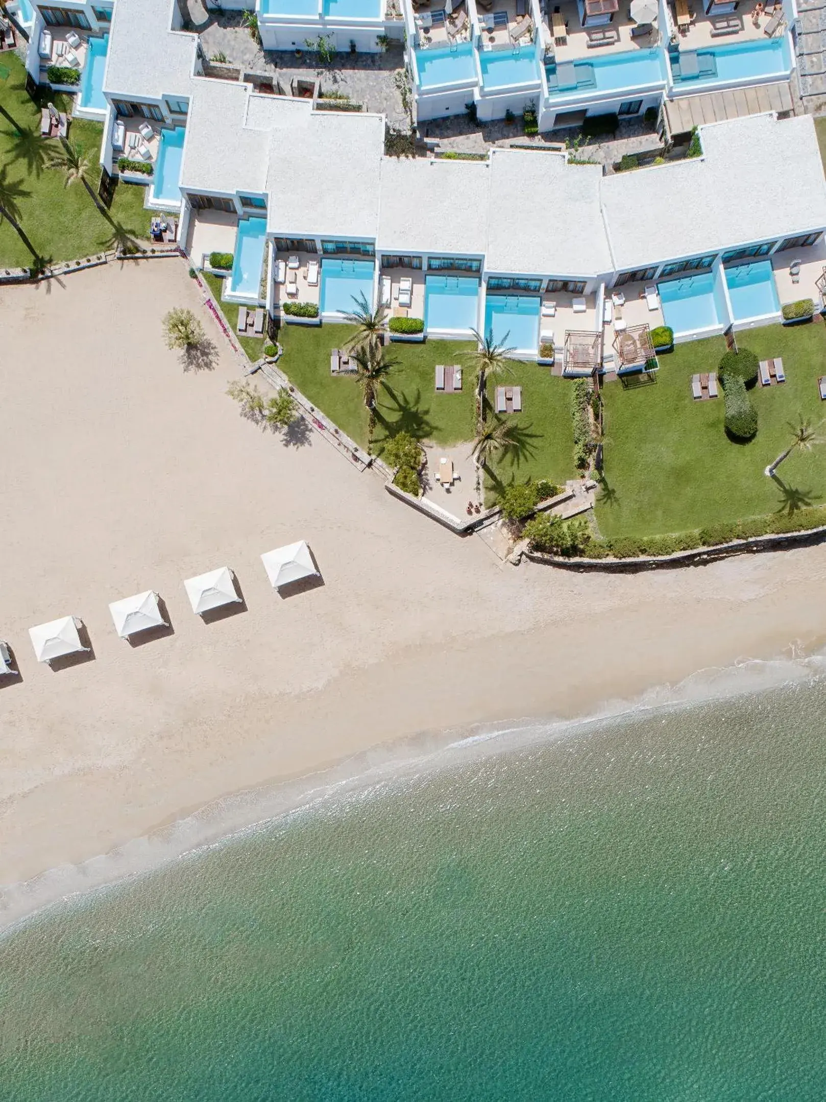 Beach, Bird's-eye View in Amirandes Grecotel Boutique Resort