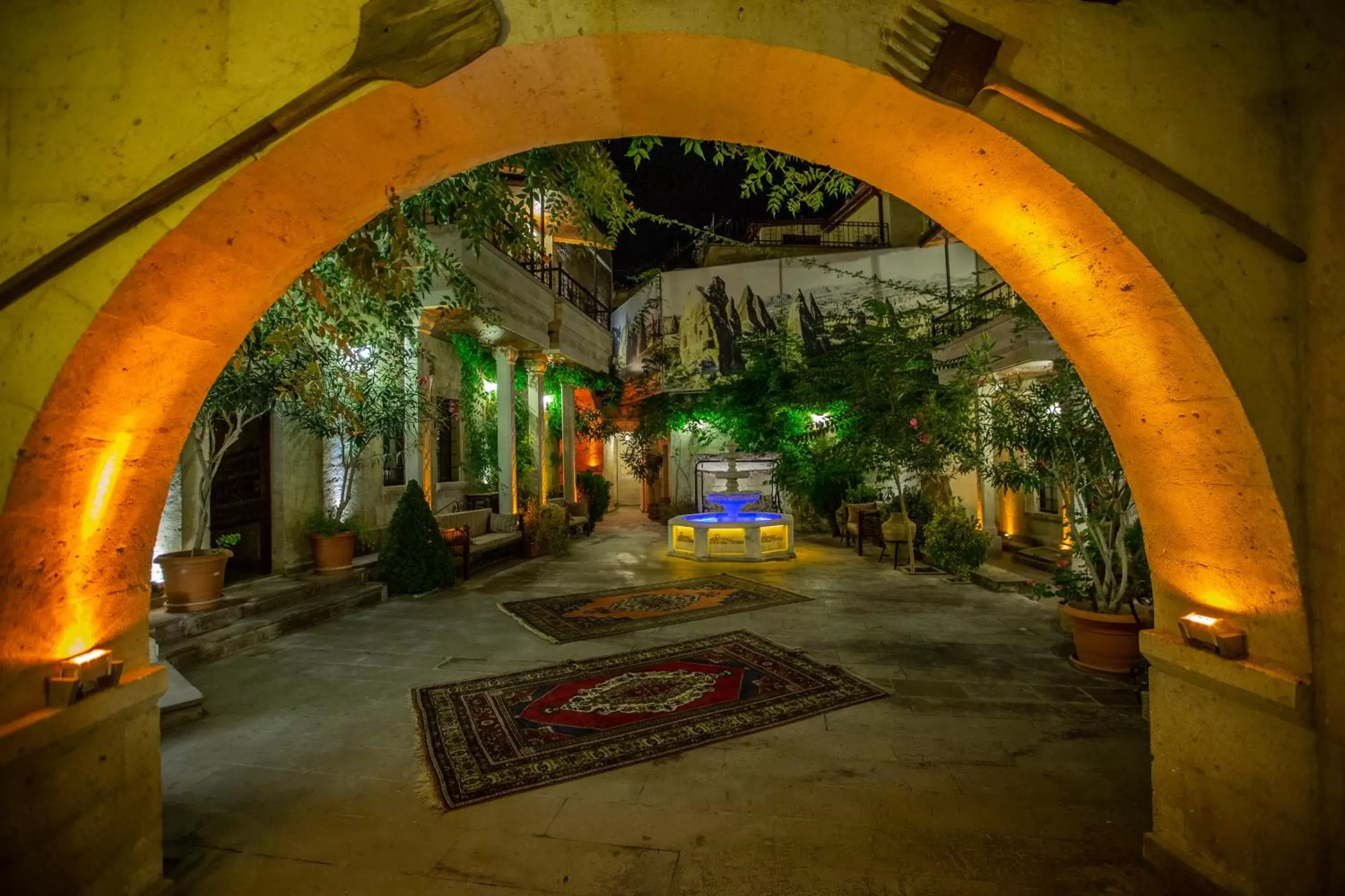 Facade/entrance in Stone House Cave Hotel