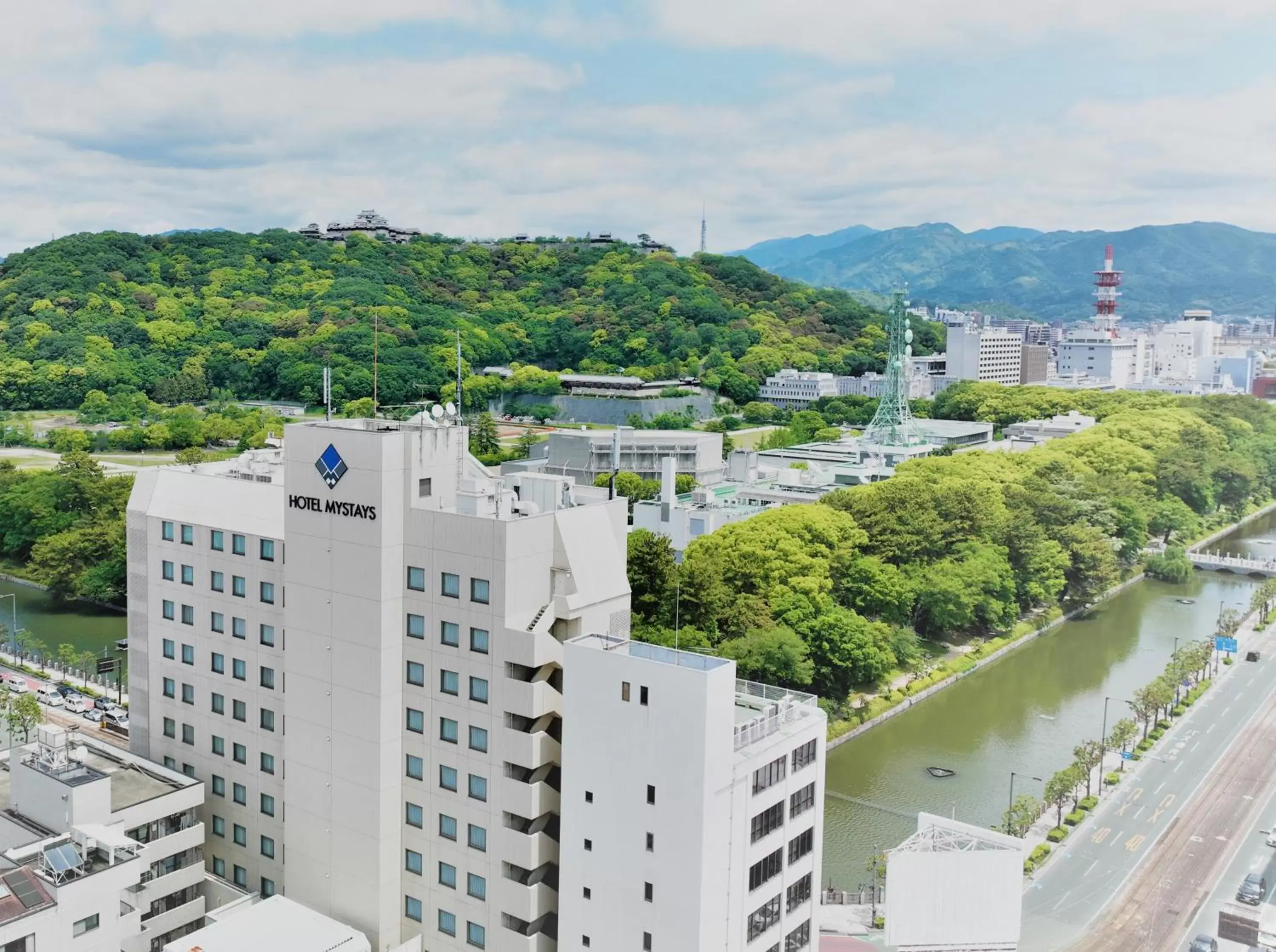 Property building, Bird's-eye View in HOTEL MYSTAYS Matsuyama