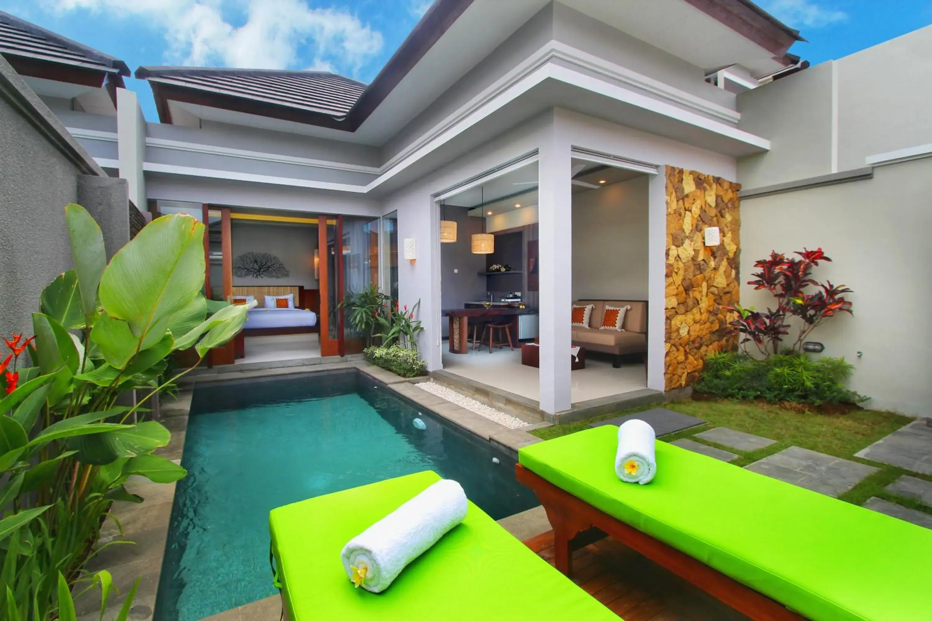 Property building, Swimming Pool in Maharaja Villas Bali - CHSE Certified