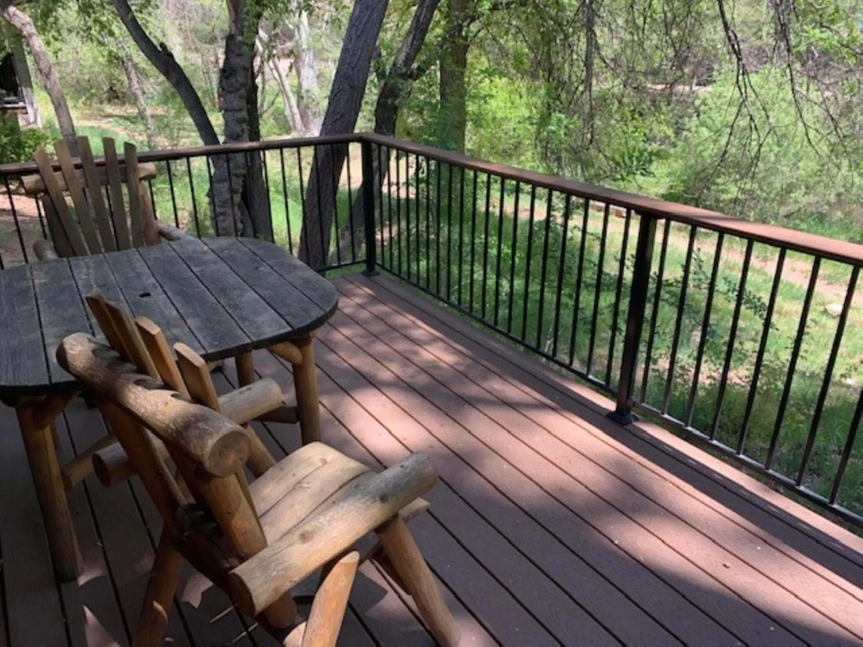 Patio, Balcony/Terrace in Kohl's Ranch Lodge
