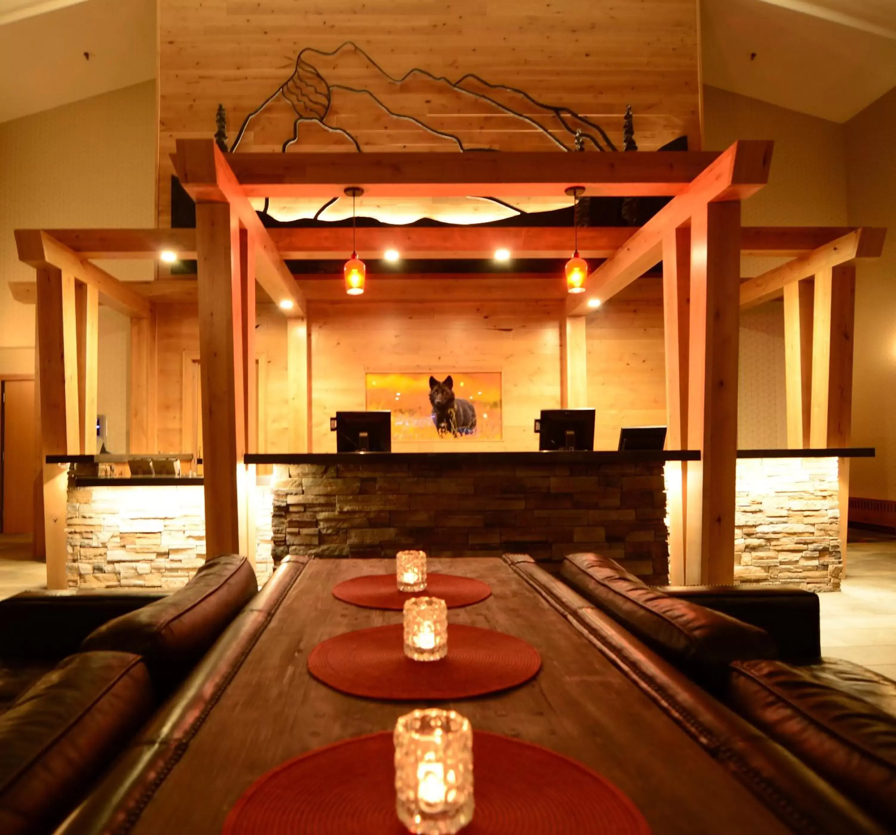 Lobby or reception in Banff Rocky Mountain Resort