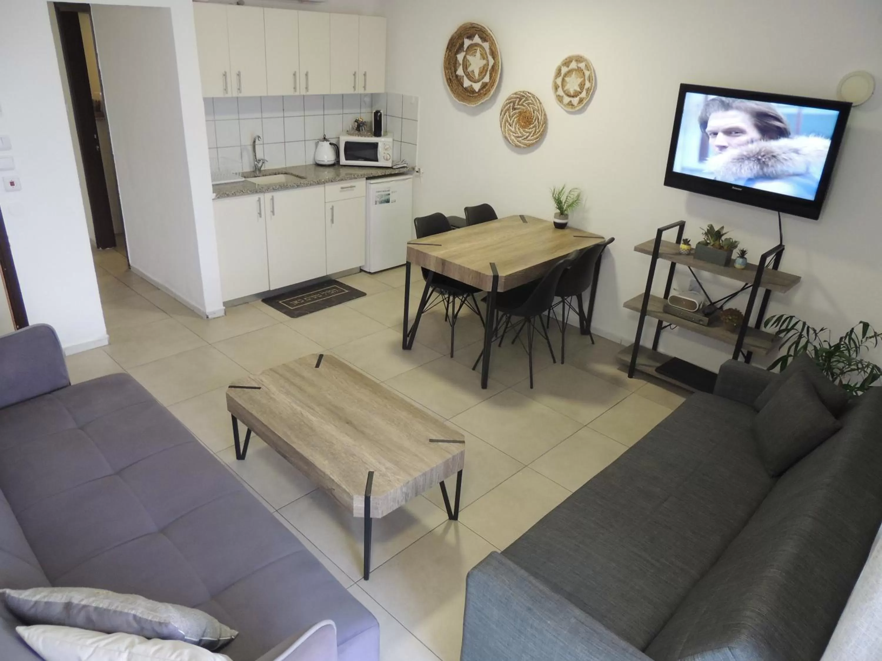 TV and multimedia, Seating Area in Lev Eilat Suites