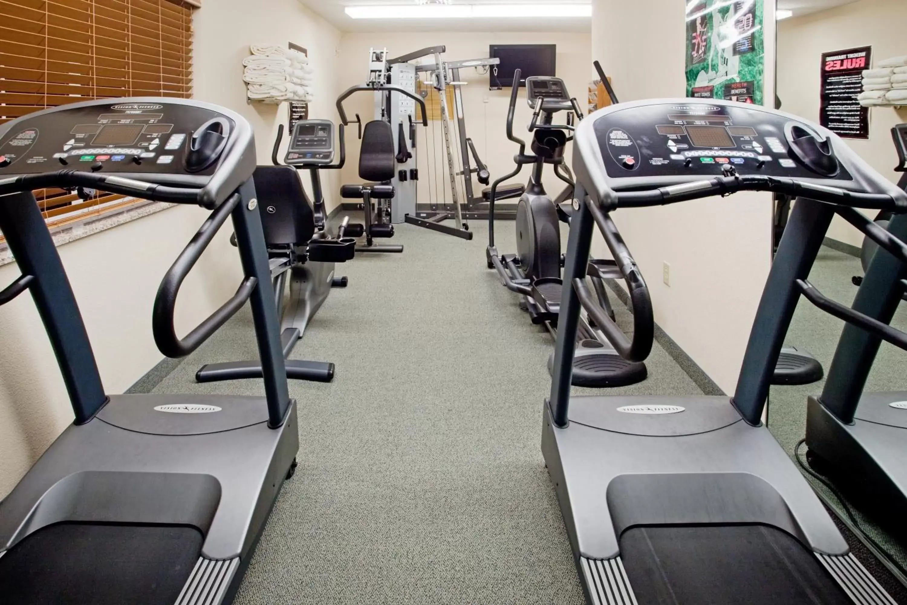 Fitness centre/facilities, Fitness Center/Facilities in Candlewood Suites Colonial Heights - Fort Lee, an IHG Hotel