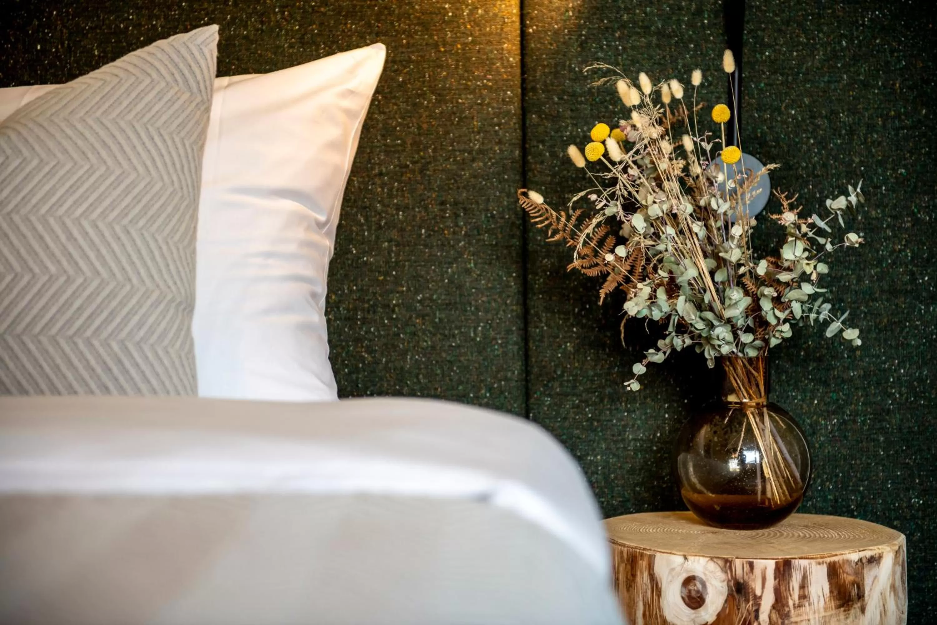 Bed in Flem Mountain Lodge