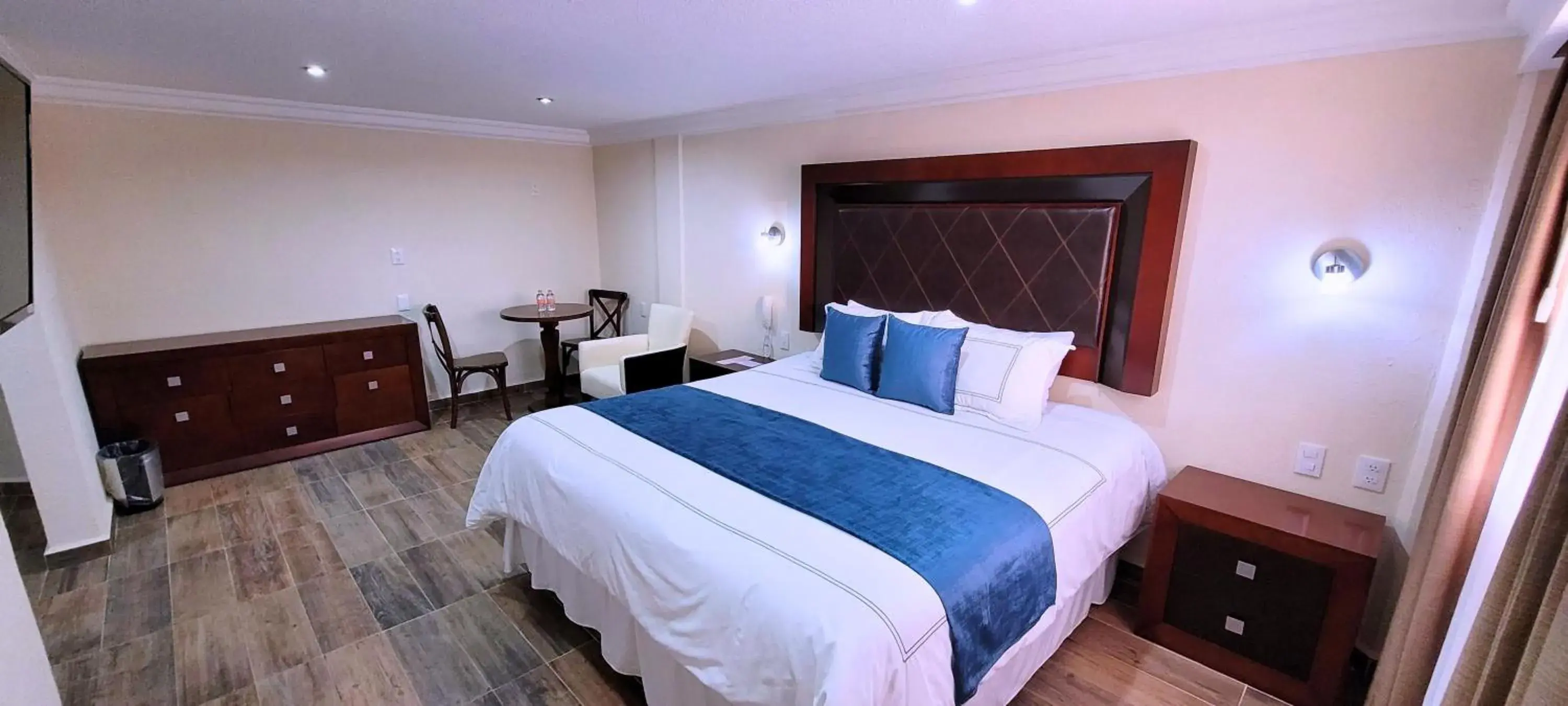 Decorative detail, Bed in Hotel Tierras Blancas