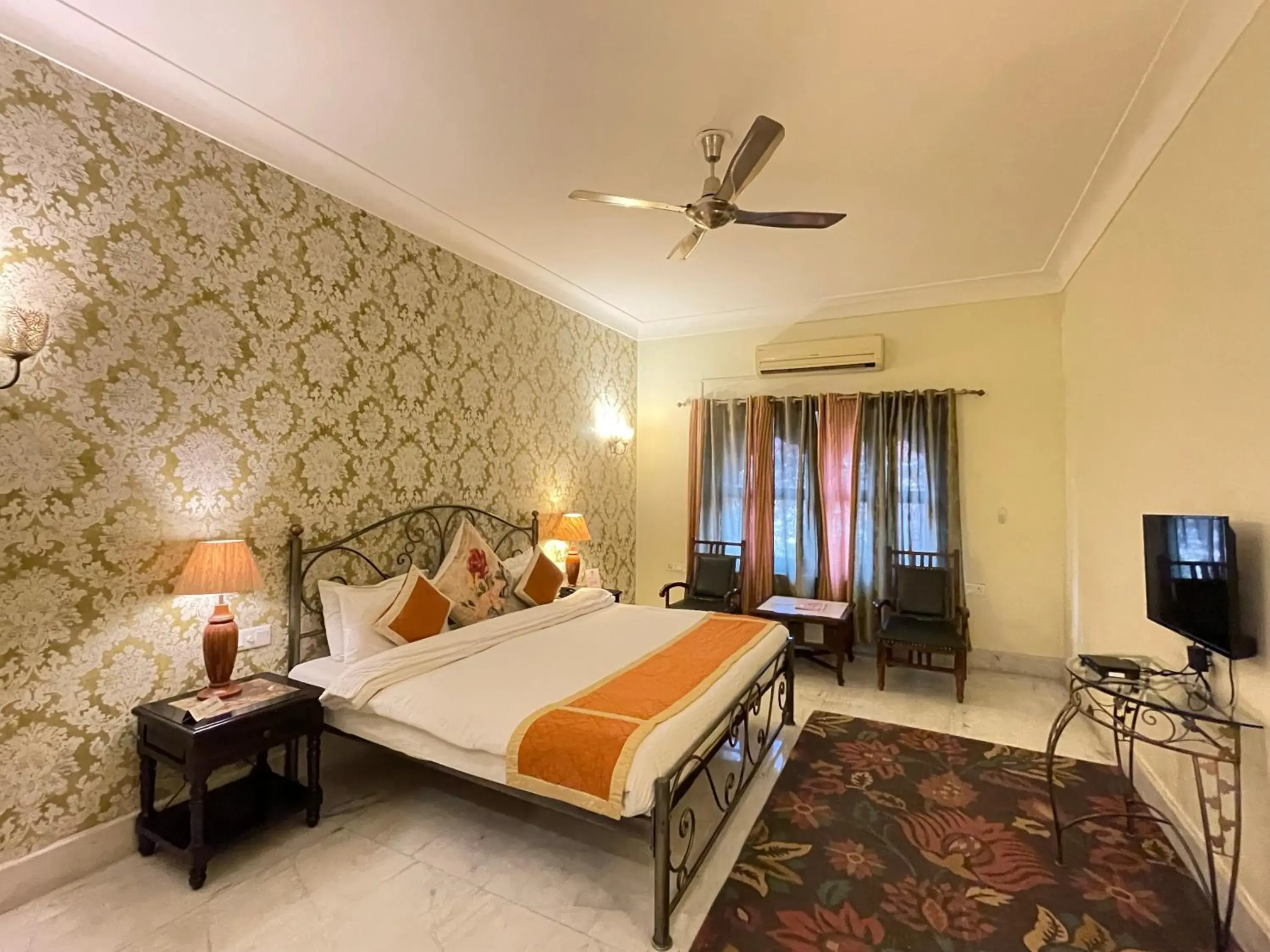 Bed in Suryaa Villa Jaipur - A Boutique Heritage Haveli