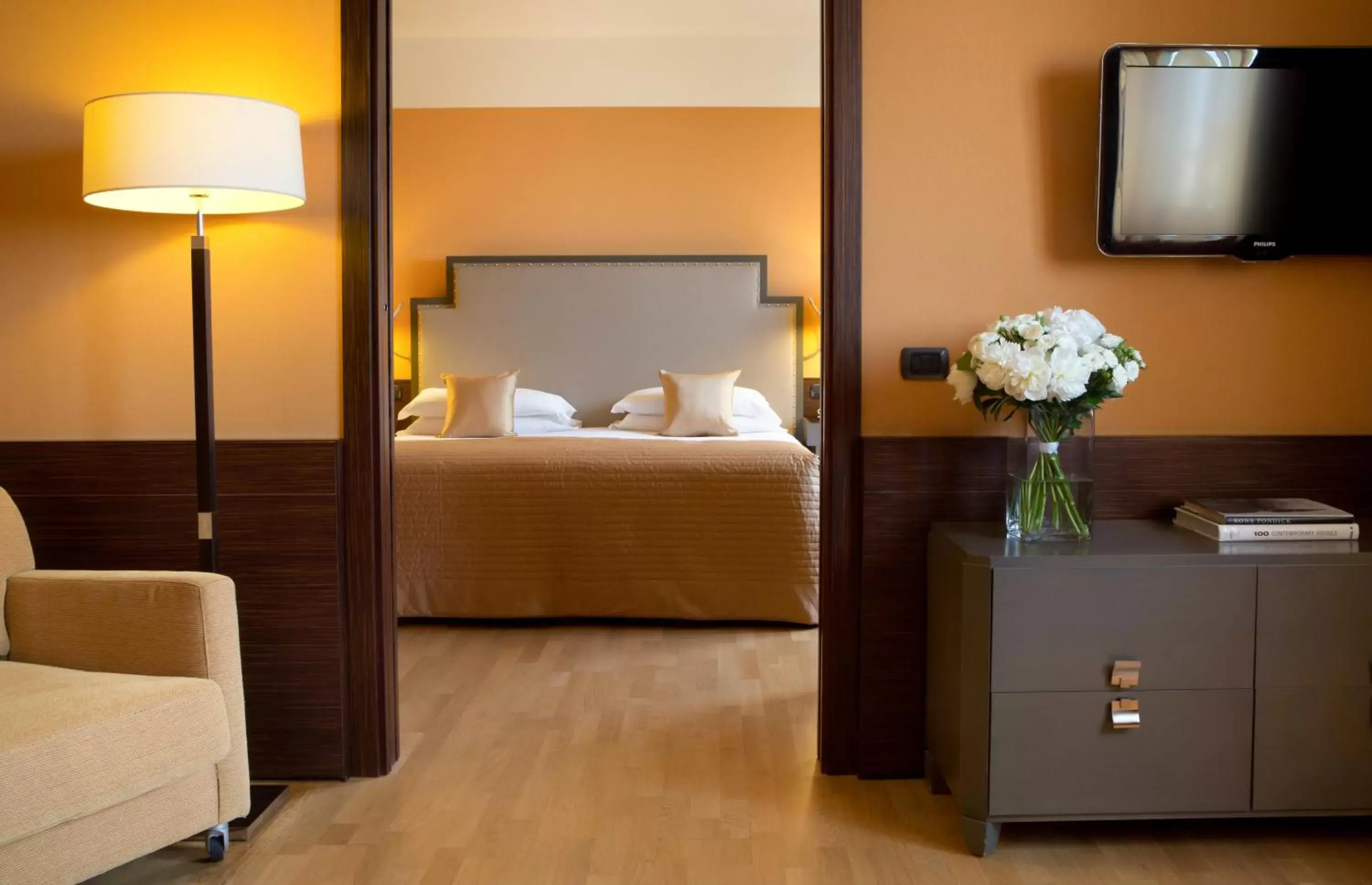 Bedroom, Bed in Starhotels Grand Milan