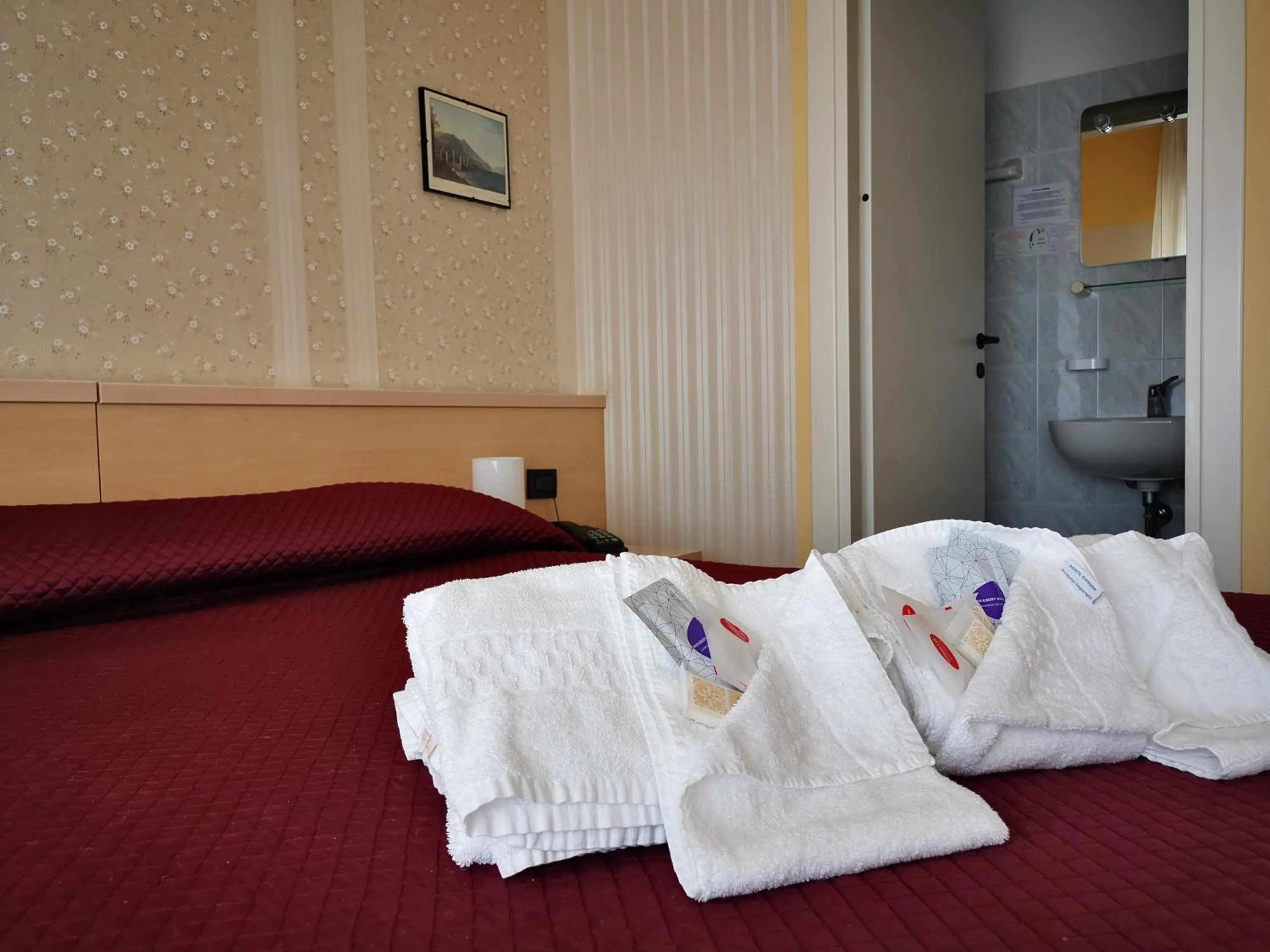 towels, Bed in Hotel Aquavite