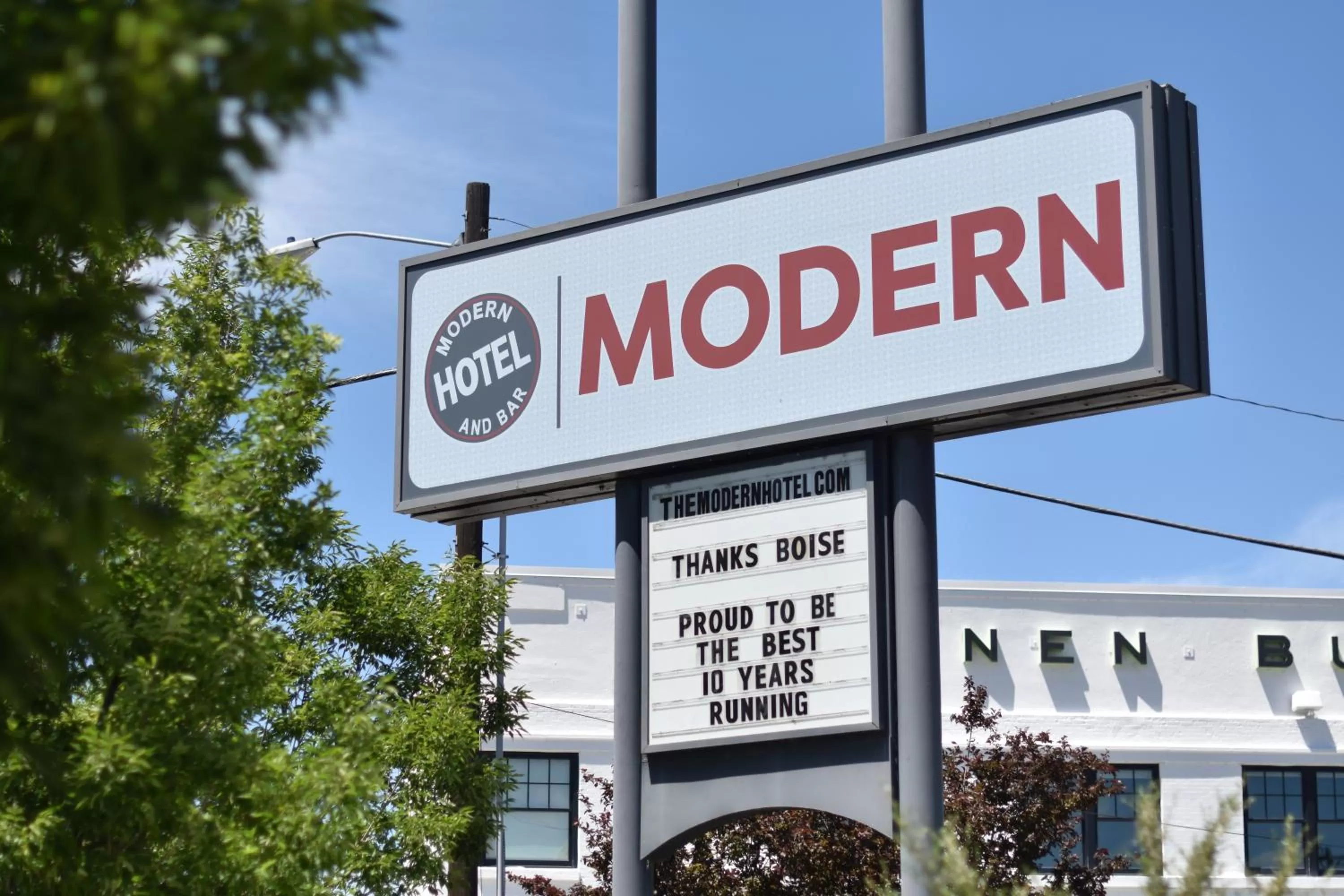 Property logo or sign in Modern Hotel