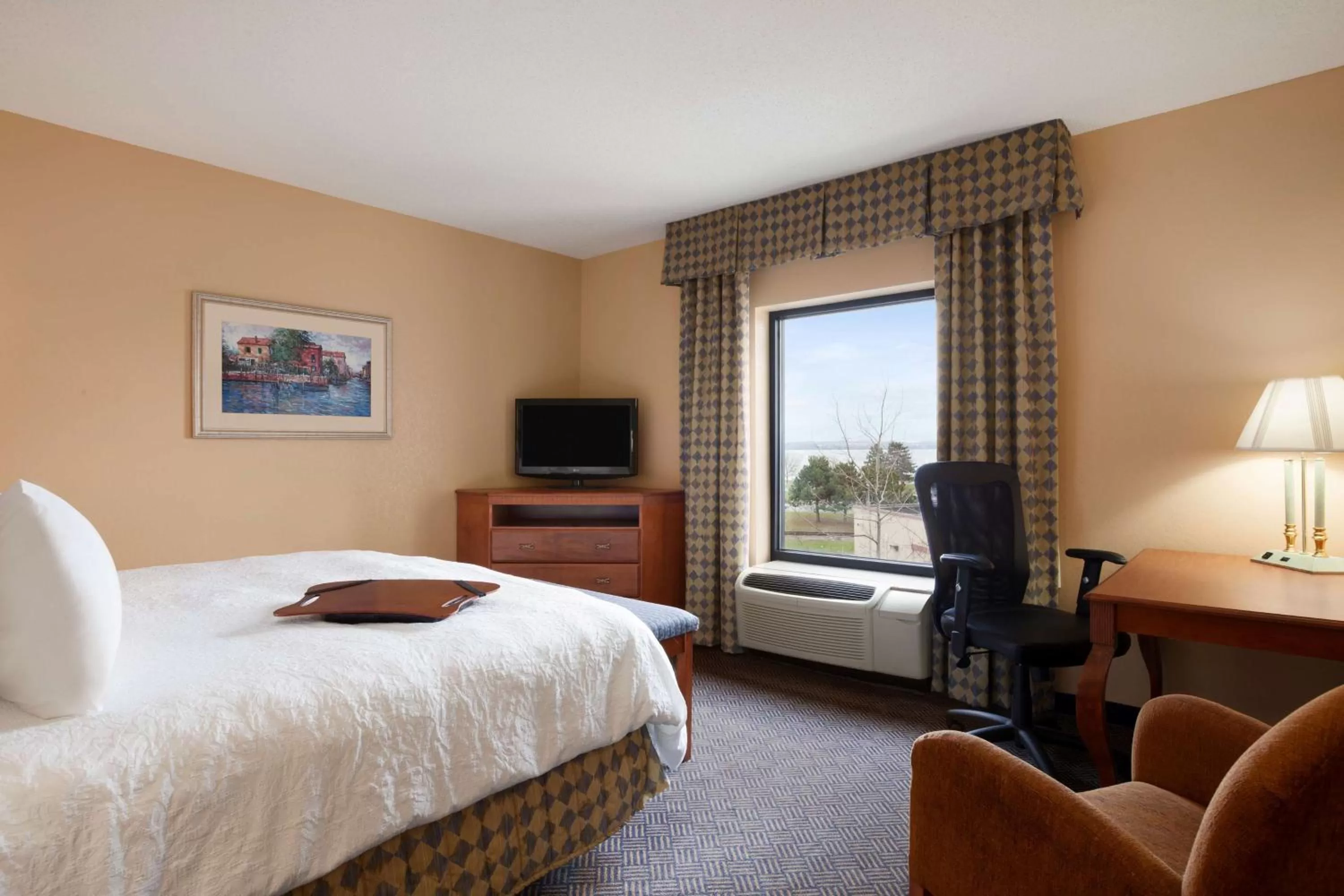 Bed in Hampton Inn Geneva