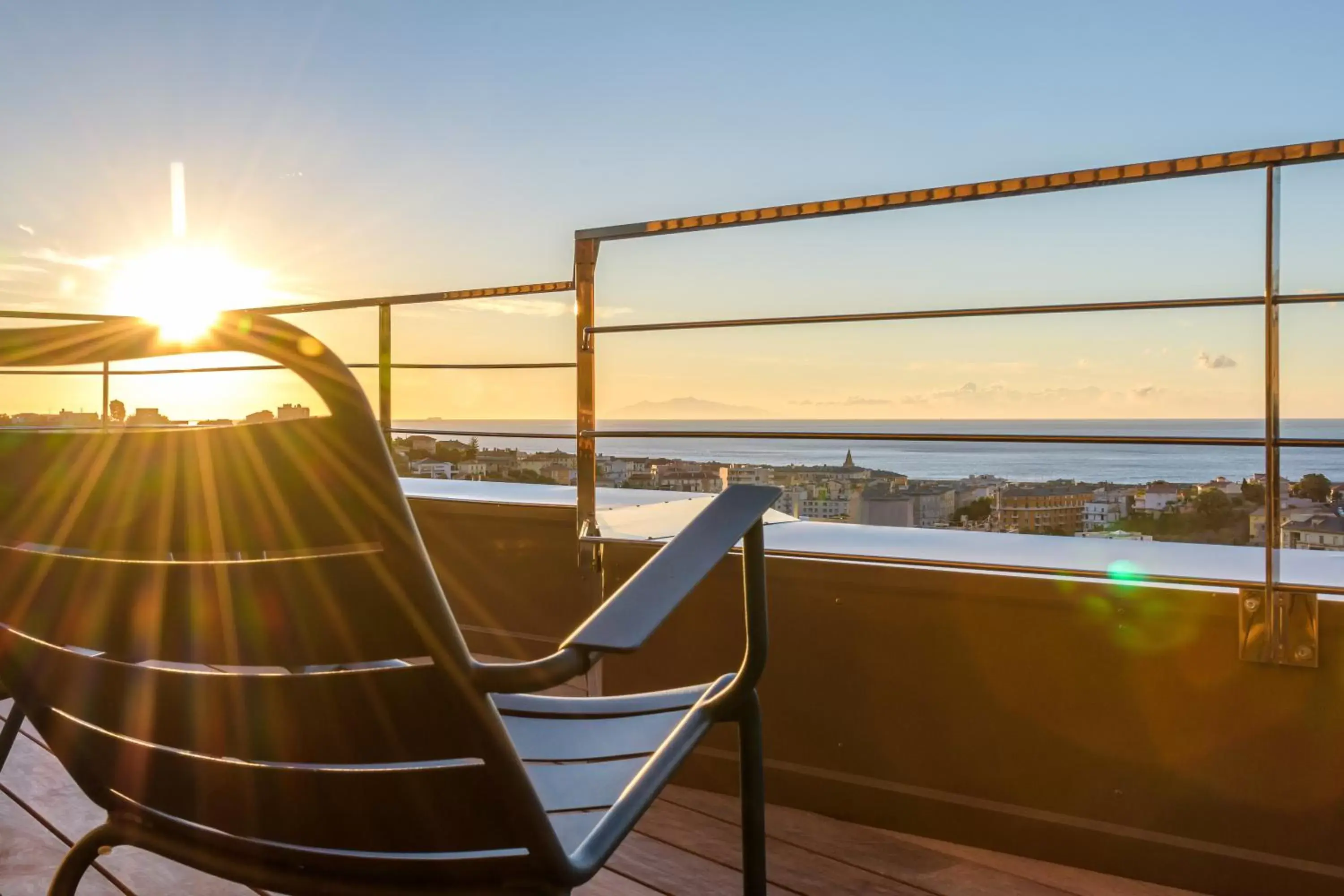 Balcony/Terrace in Best Western Montecristo-Bastia