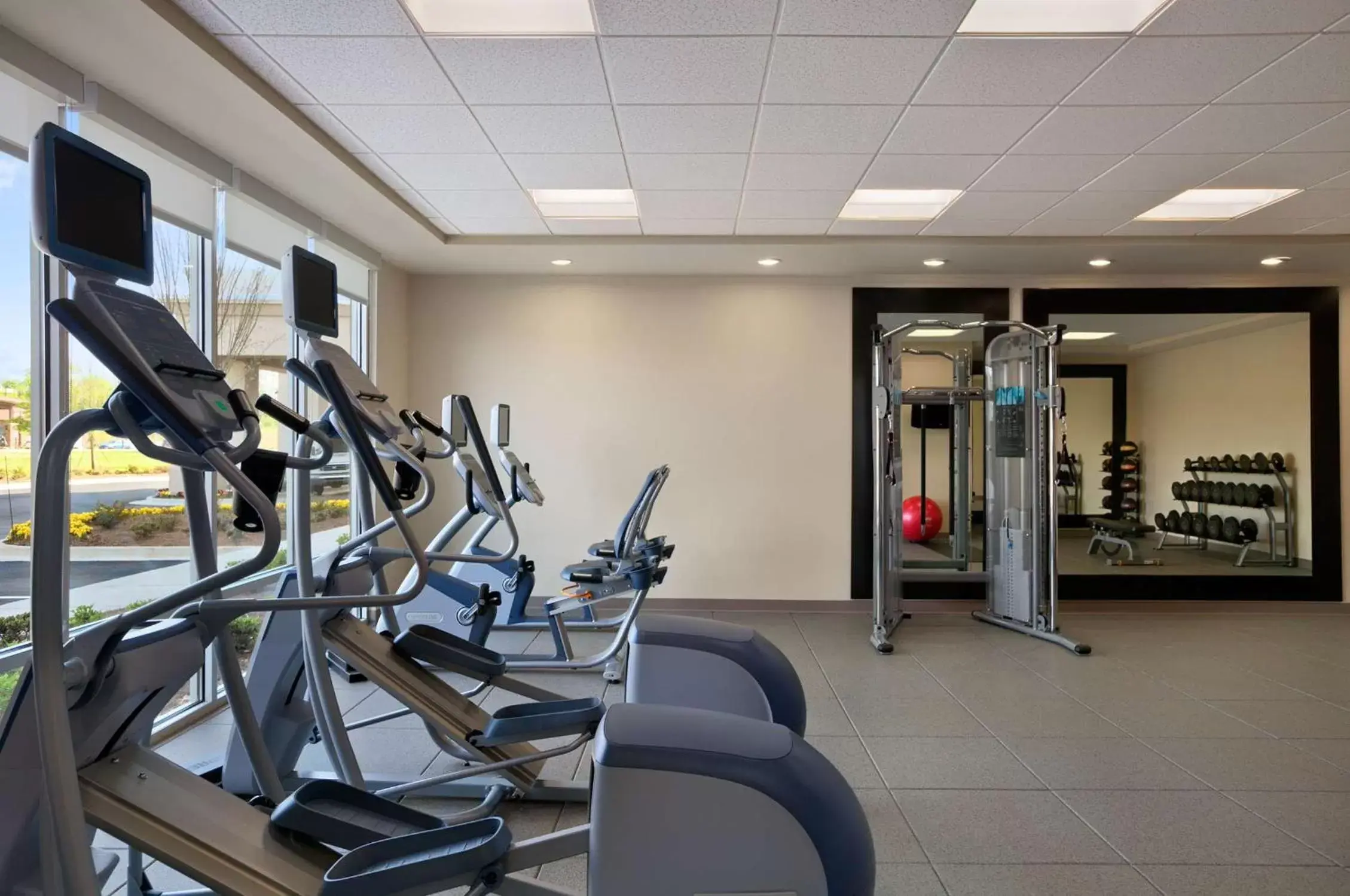 Fitness centre/facilities, Fitness Center/Facilities in Hampton Inn & Suites Huntsville Research Park Area