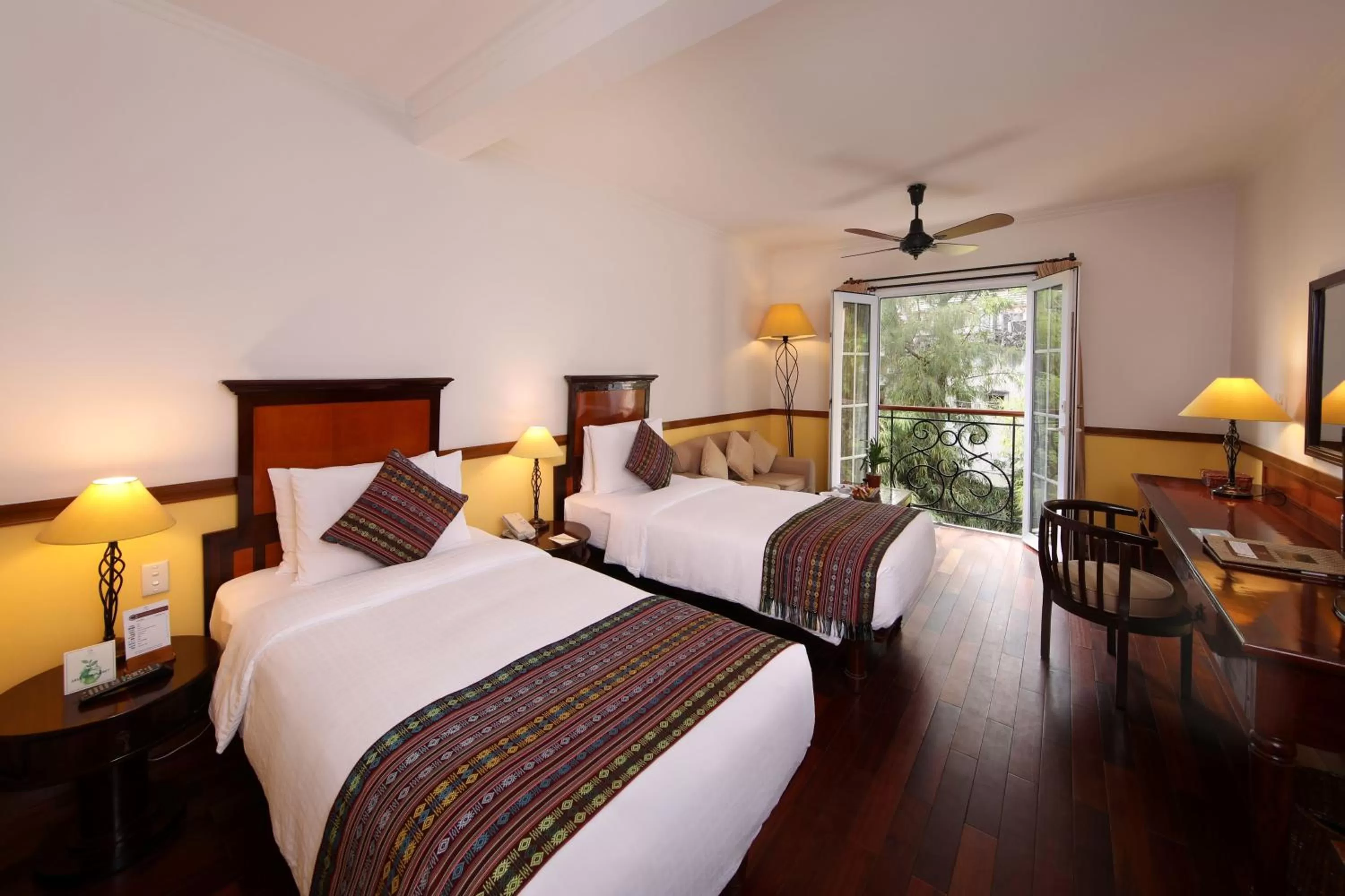 Bed in Victoria Can Tho Resort