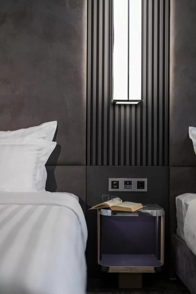 Decorative detail, Bed in -- ESTE PARK HOTEL -- part of Urban Chic Luxury Design Hotels - Parking & Compliments - next to Shopping & Dining Mall Plovdiv