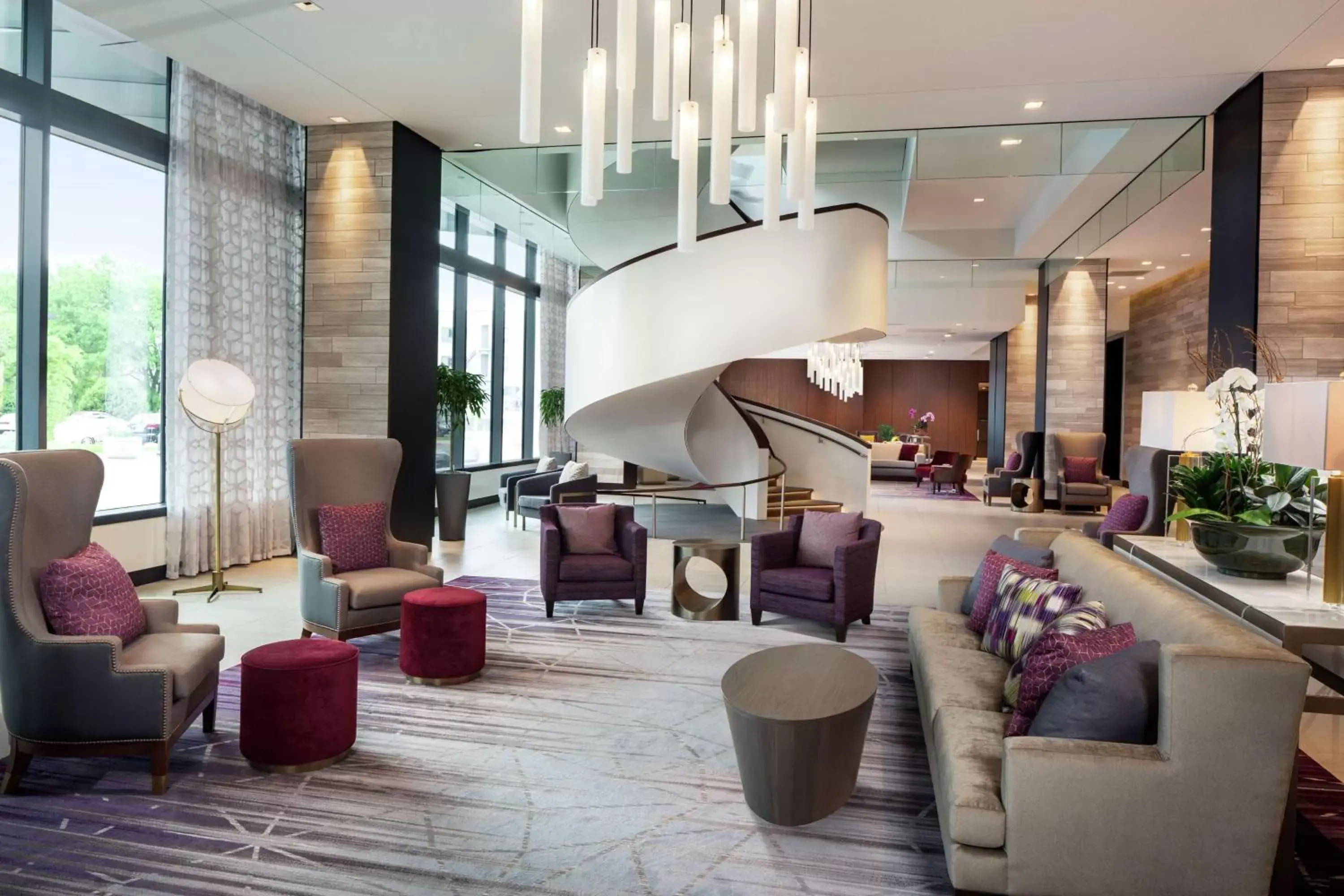 Lobby or reception, Lounge/Bar in Hilton Rochester Mayo Clinic Area