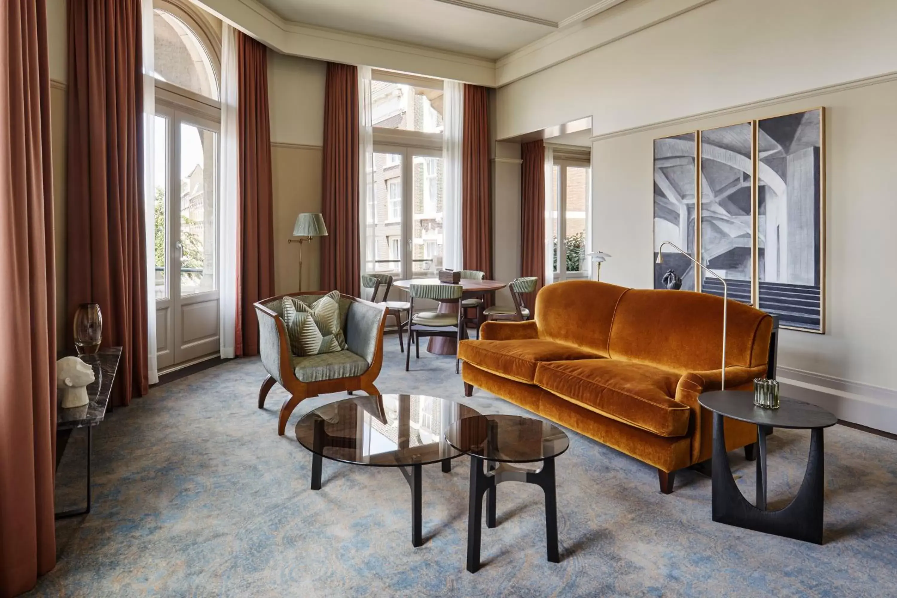 Living room, Seating Area in De L’Europe Amsterdam – The Leading Hotels of the World