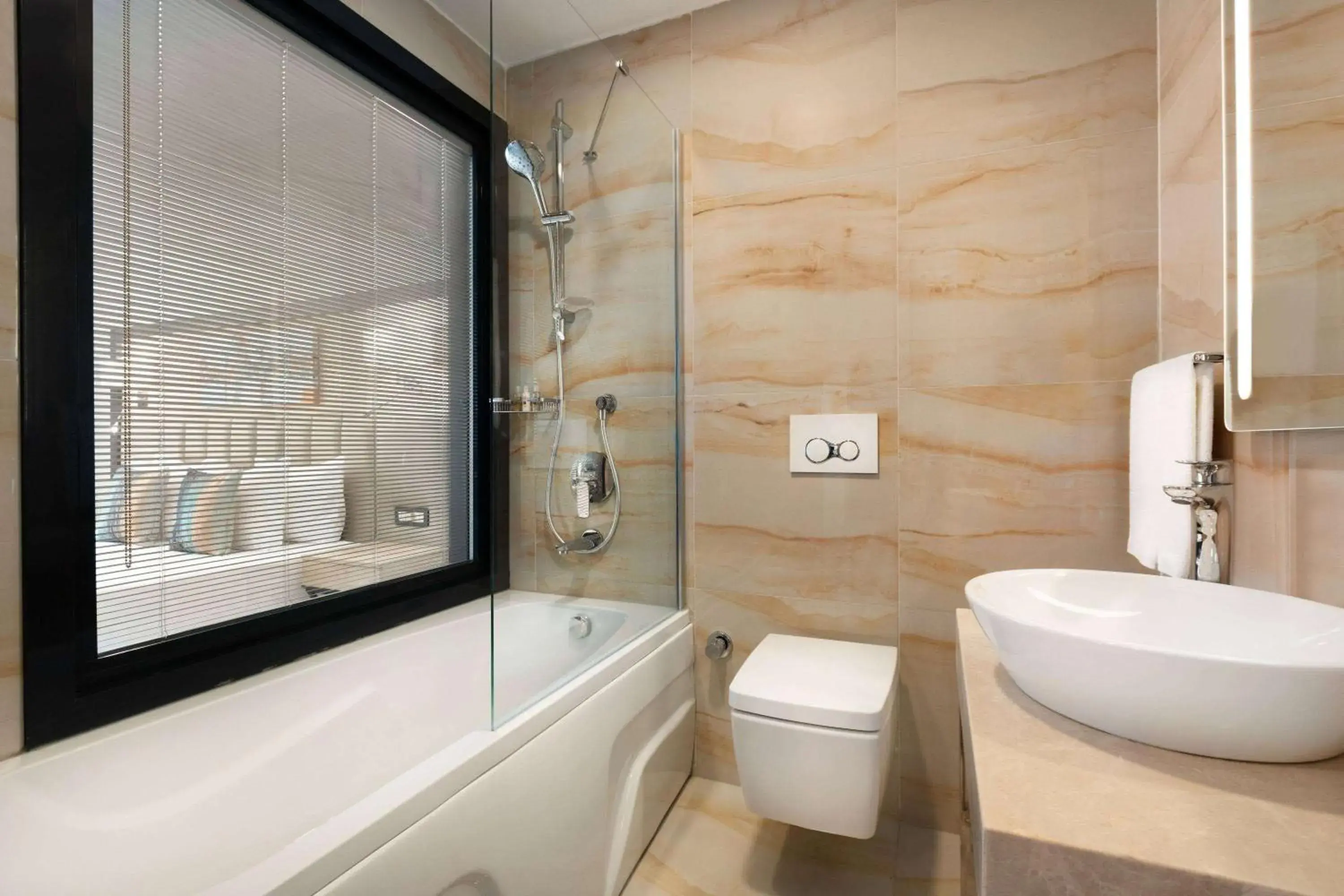 Photo of the whole room, Bathroom in Ramada Encore By Wyndham Istanbul Basin Express