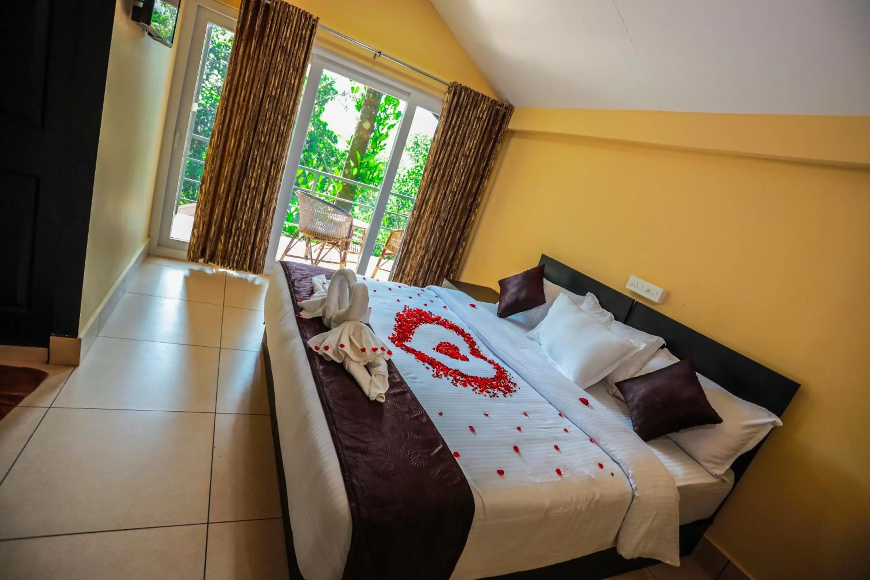 Bed in Edens Munnar Bed in Edens Munnar