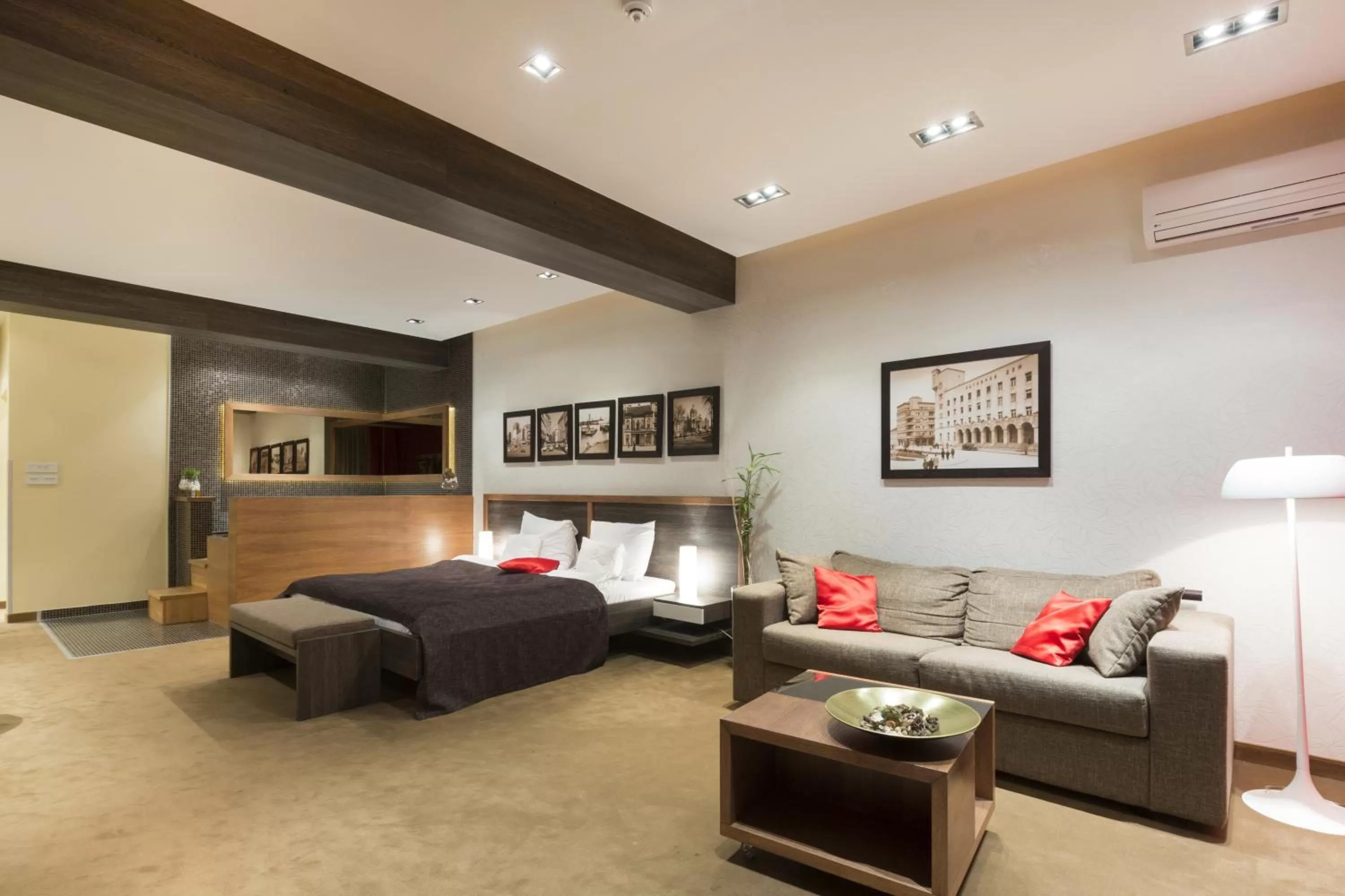 Bed, Seating Area in Belgrade Boutique House