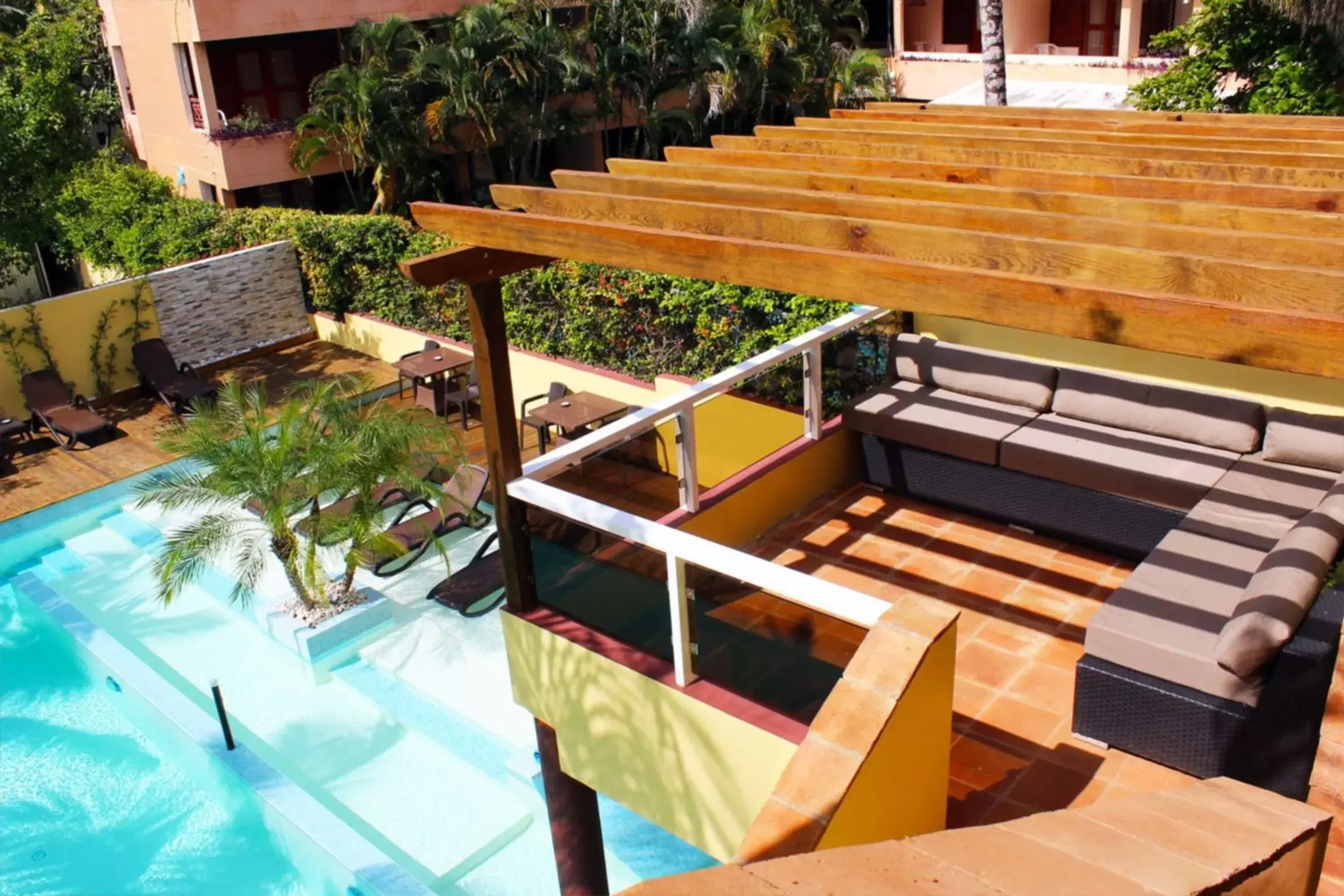 Patio, Pool View in Sosua Inn Hotel