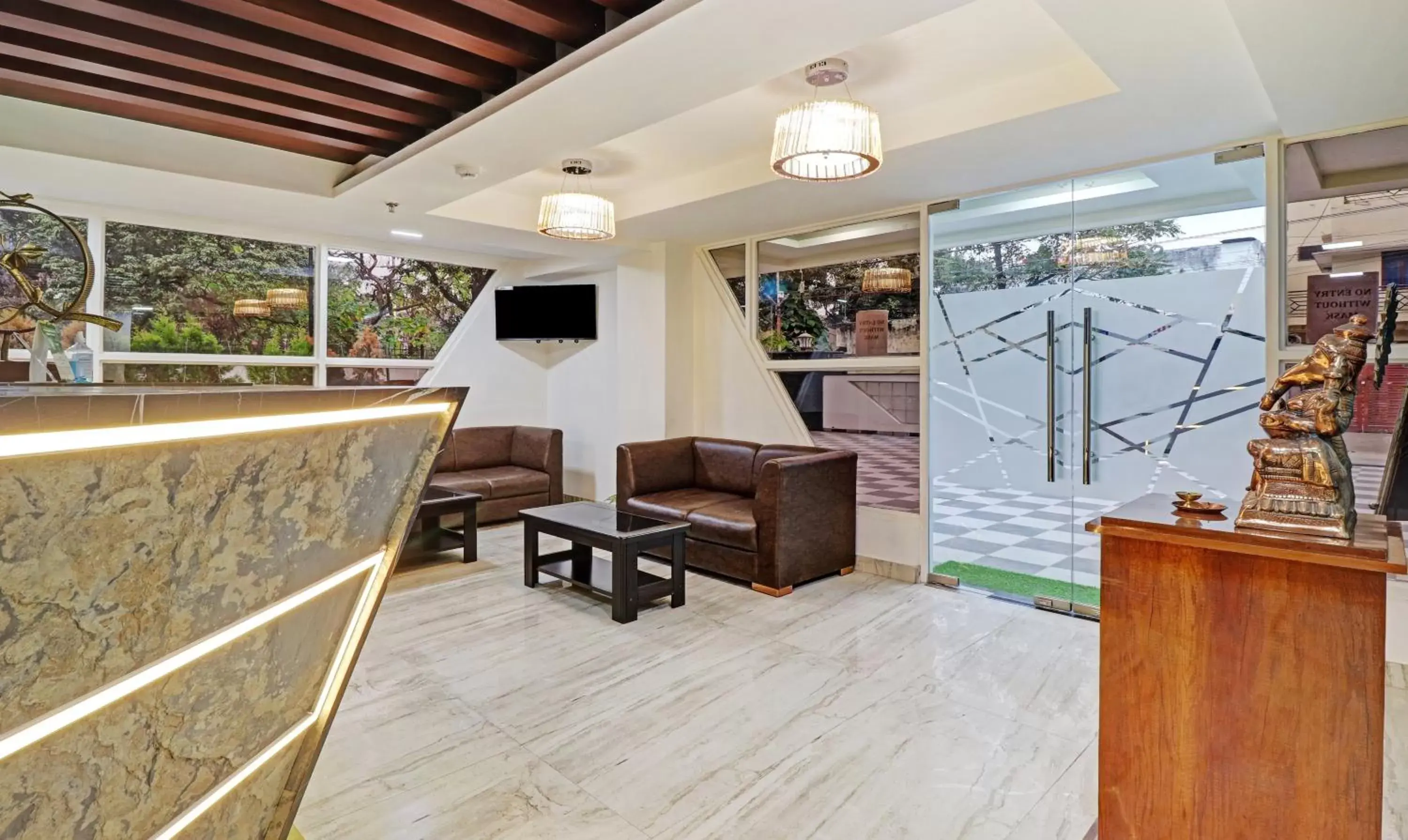 Lobby or reception in Treebo Kanopy Greens Lobby or reception in Treebo Kanopy Greens