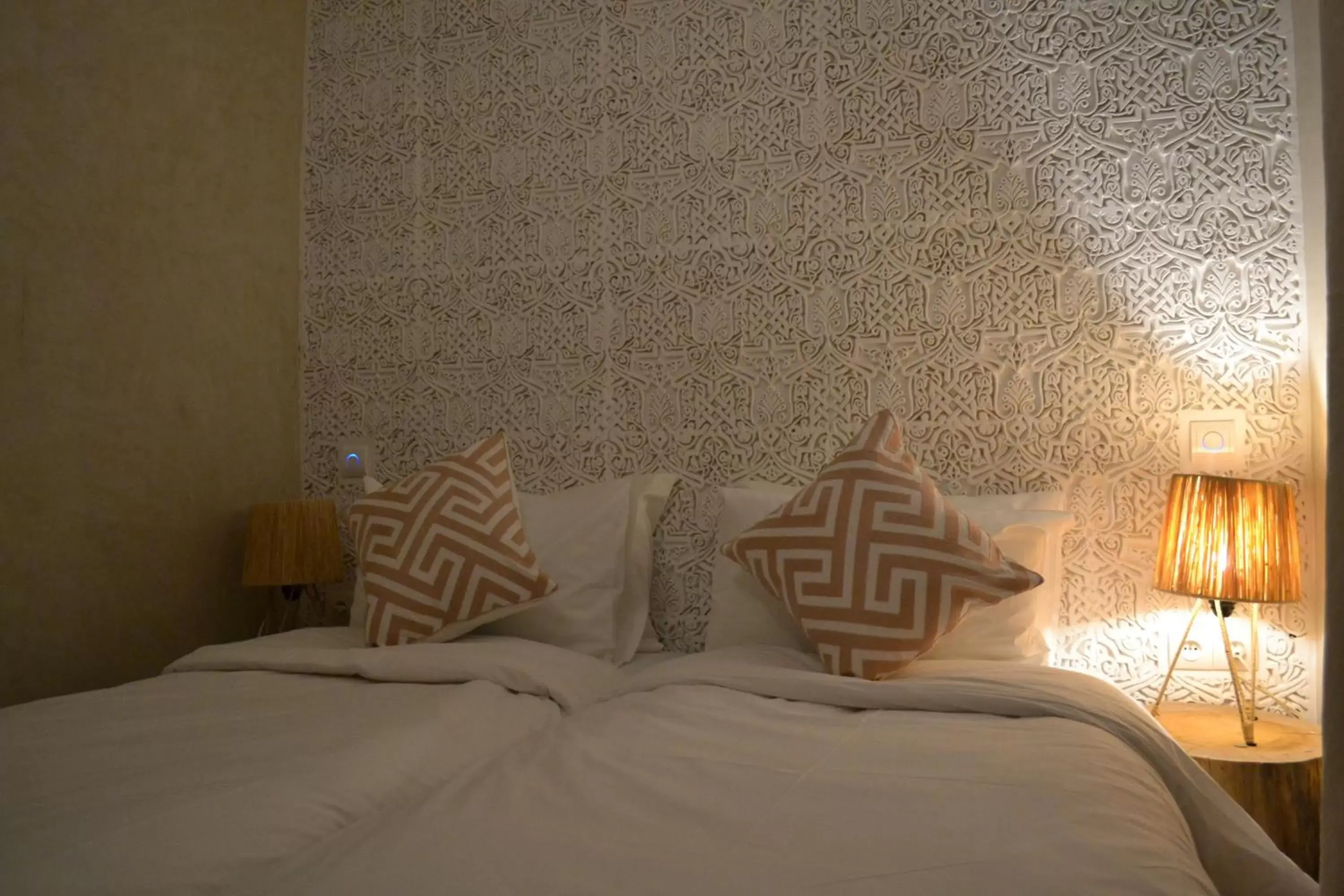 Decorative detail, Bed in Riad Beata Bed & Breakfast Decorative detail, Bed in Riad Beata Bed & Breakfast