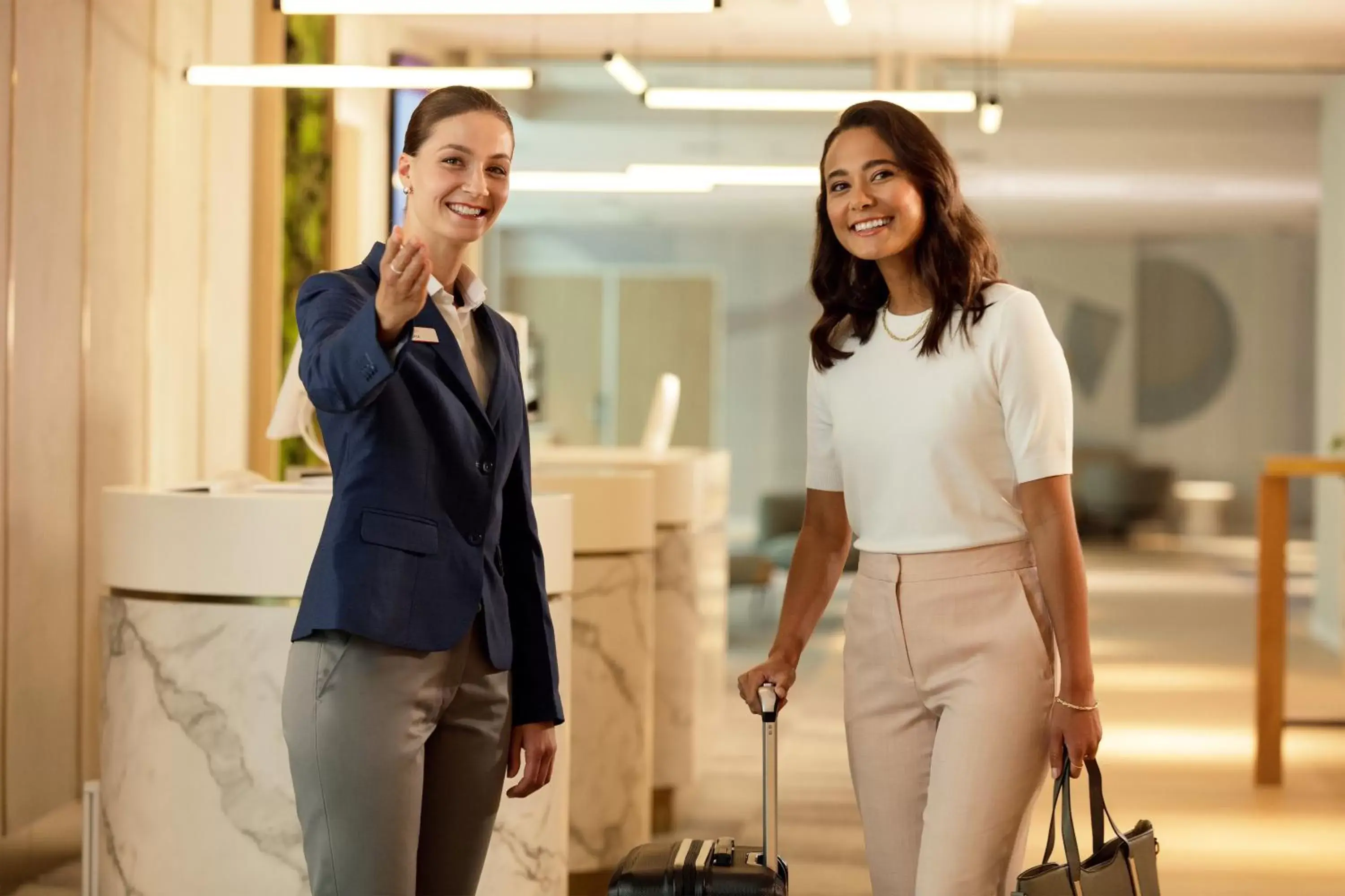 Lobby or reception in Crowne Plaza Utrecht - Central Station by IHG Lobby or reception in Crowne Plaza Utrecht - Central Station by IHG