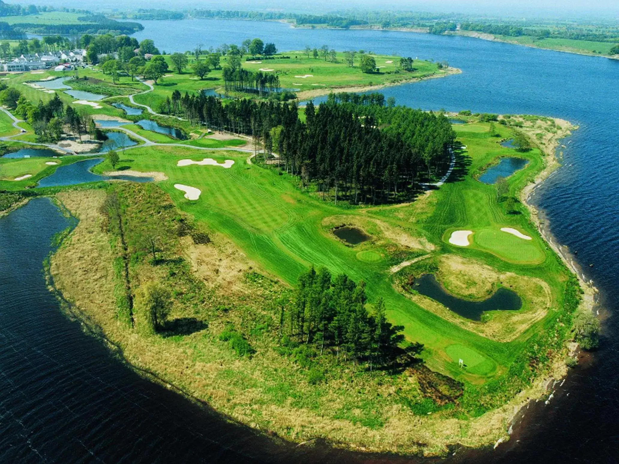 Bird's eye view, Bird's-eye View in Tulfarris Hotel and Golf Resort